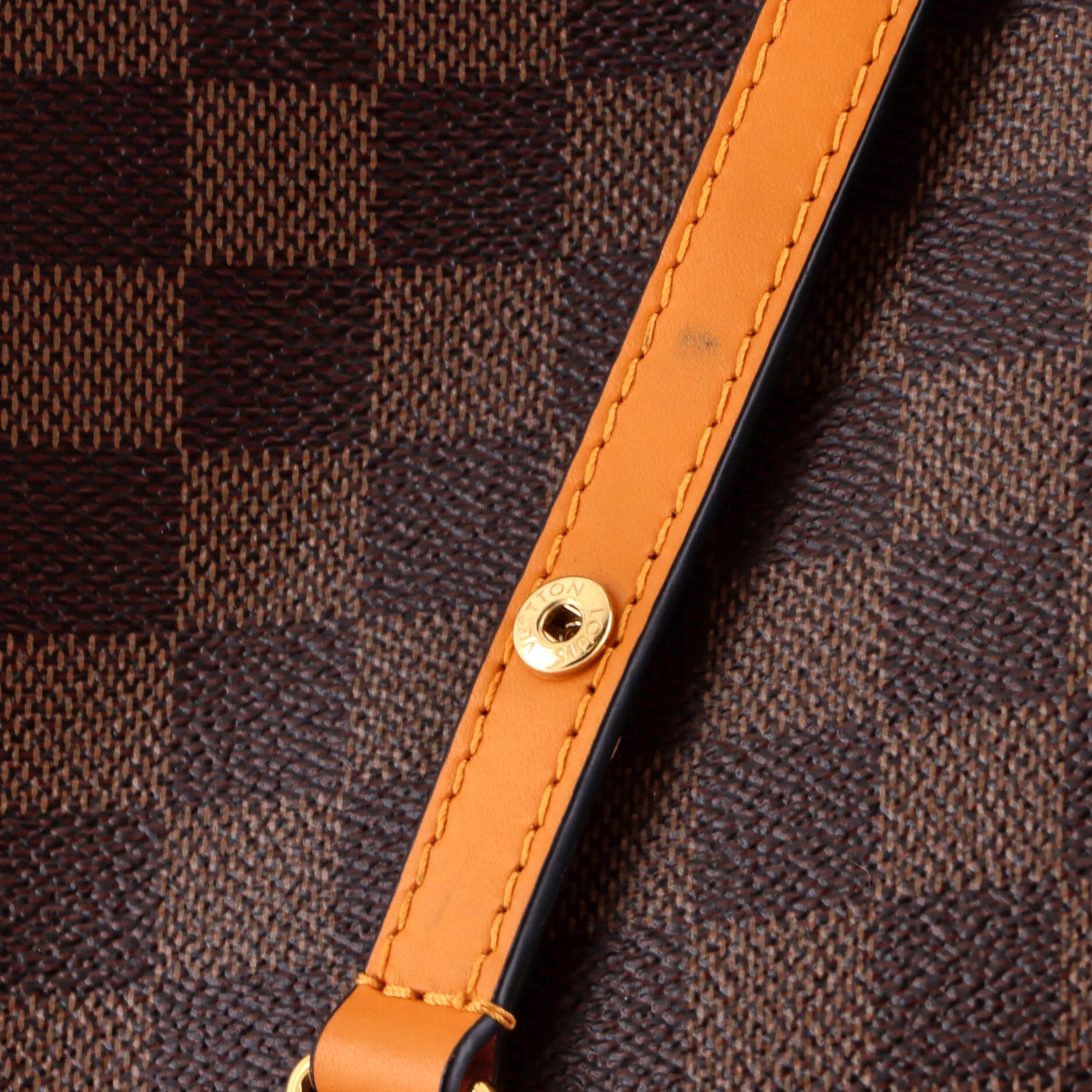 NeoNoe Handbag Damier with Leather MM - Image 8