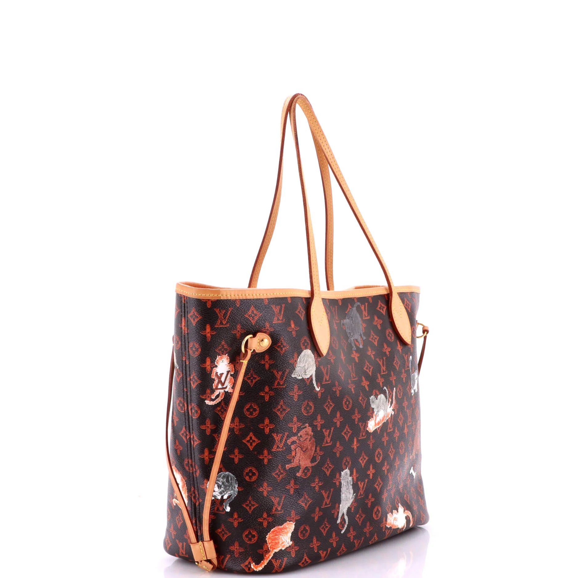 Neverfull NM Tote Limited Edition Grace Coddington Catogram Canvas MM - Image 3
