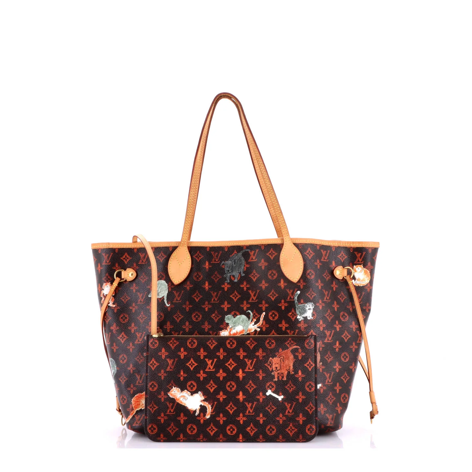Neverfull NM Tote Limited Edition Grace Coddington Catogram Canvas MM - Image 2