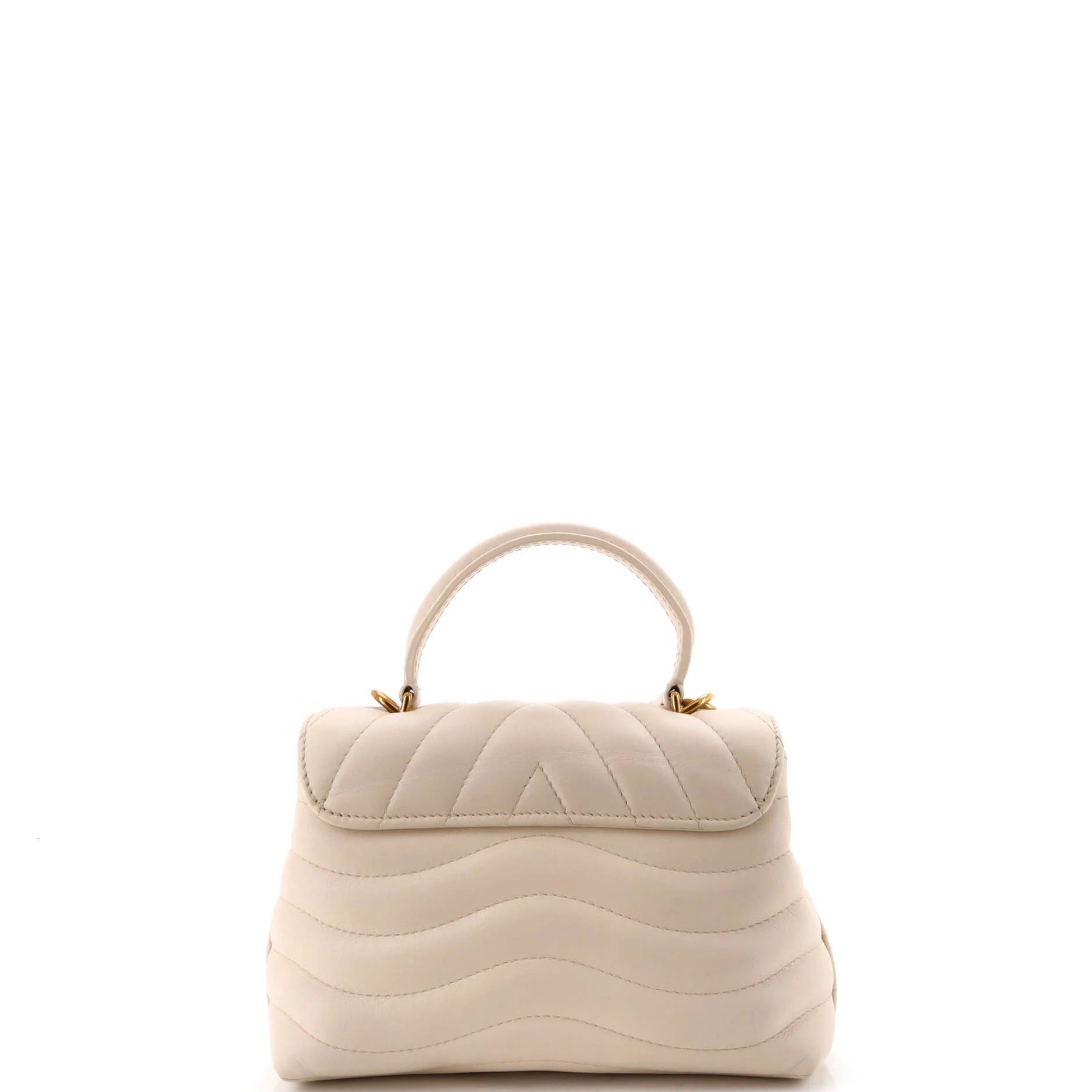 New Wave Hold Me Top Handle Bag Quilted Leather - Image 3
