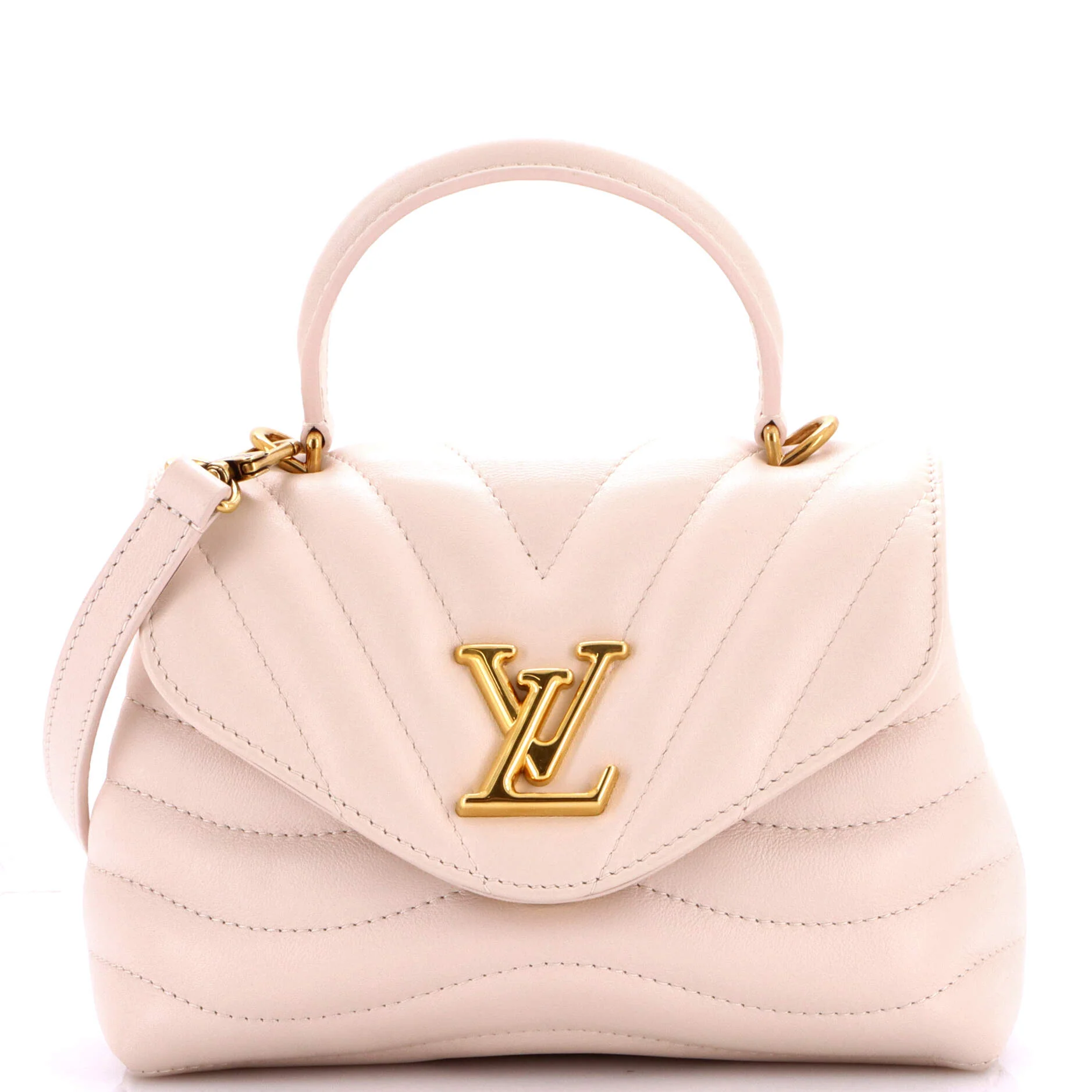 New Wave Hold Me Top Handle Bag Quilted Leather