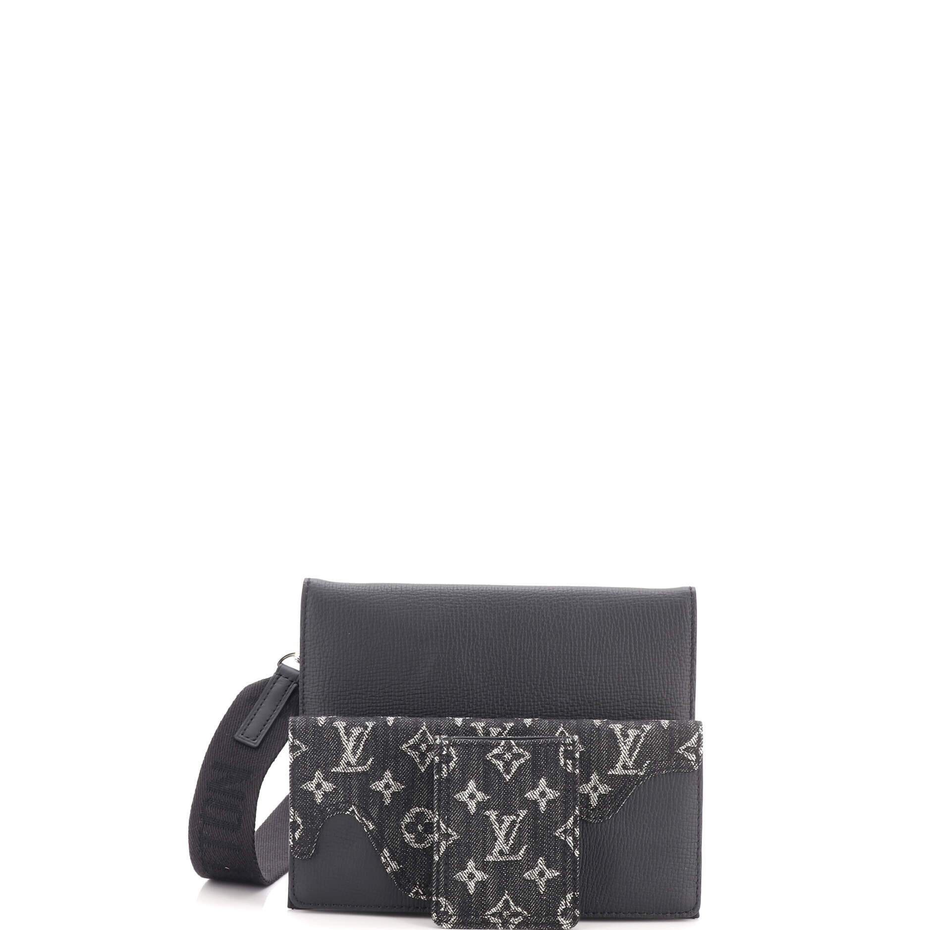 Nigo Trio Messenger Pouch Monogram Denim and Taurillon Leather - Image 2