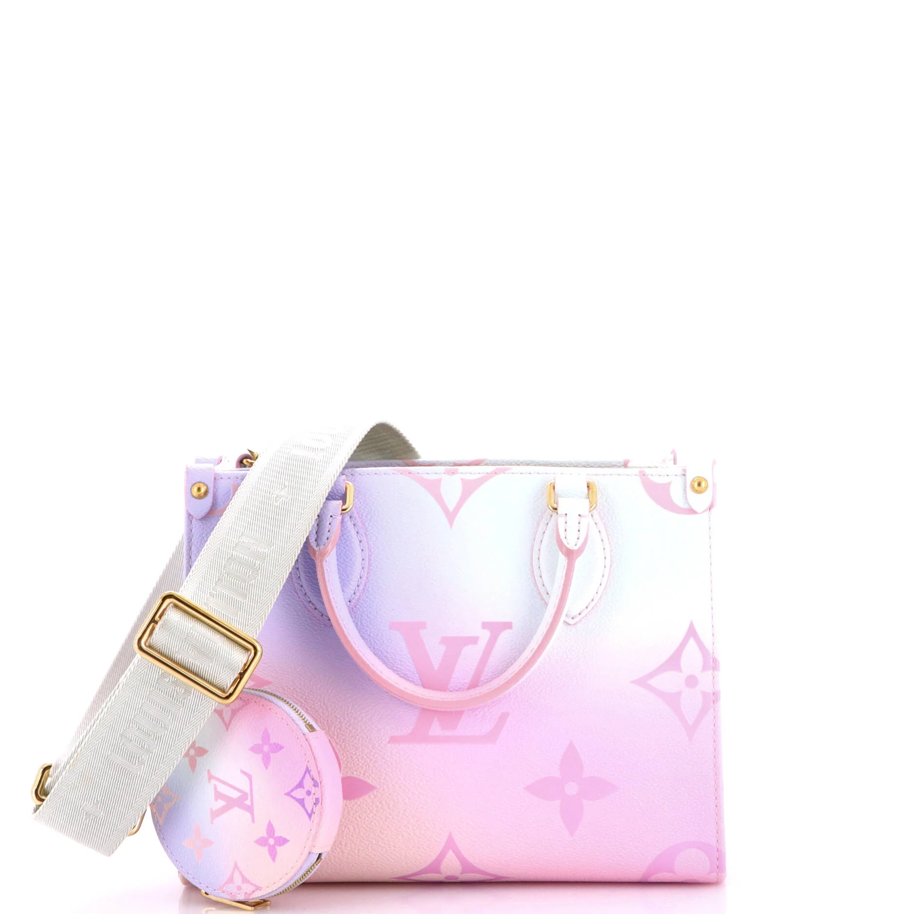 OnTheGo Tote Spring in the City Monogram Giant Canvas PM