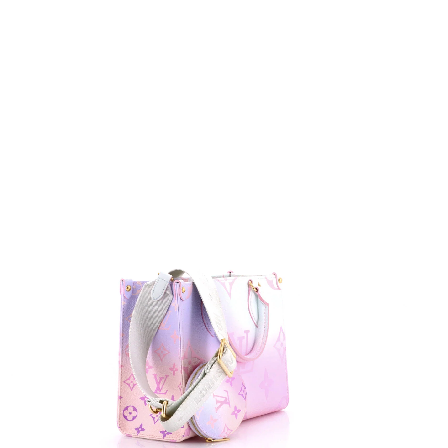 OnTheGo Tote Spring in the City Monogram Giant Canvas PM - Image 2