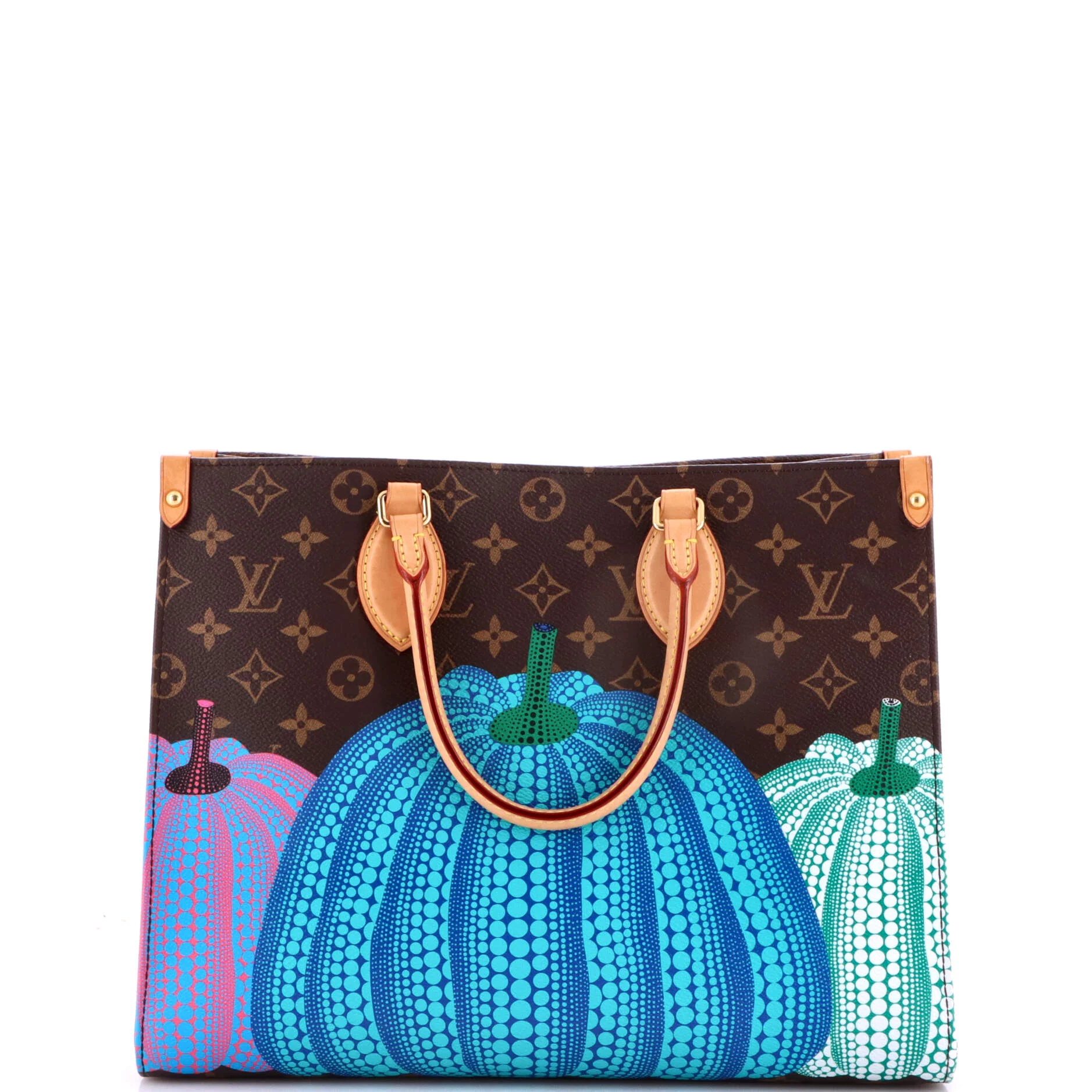 OnTheGo Tote Yayoi Kusama Pumpkins Monogram Canvas MM - Image 3