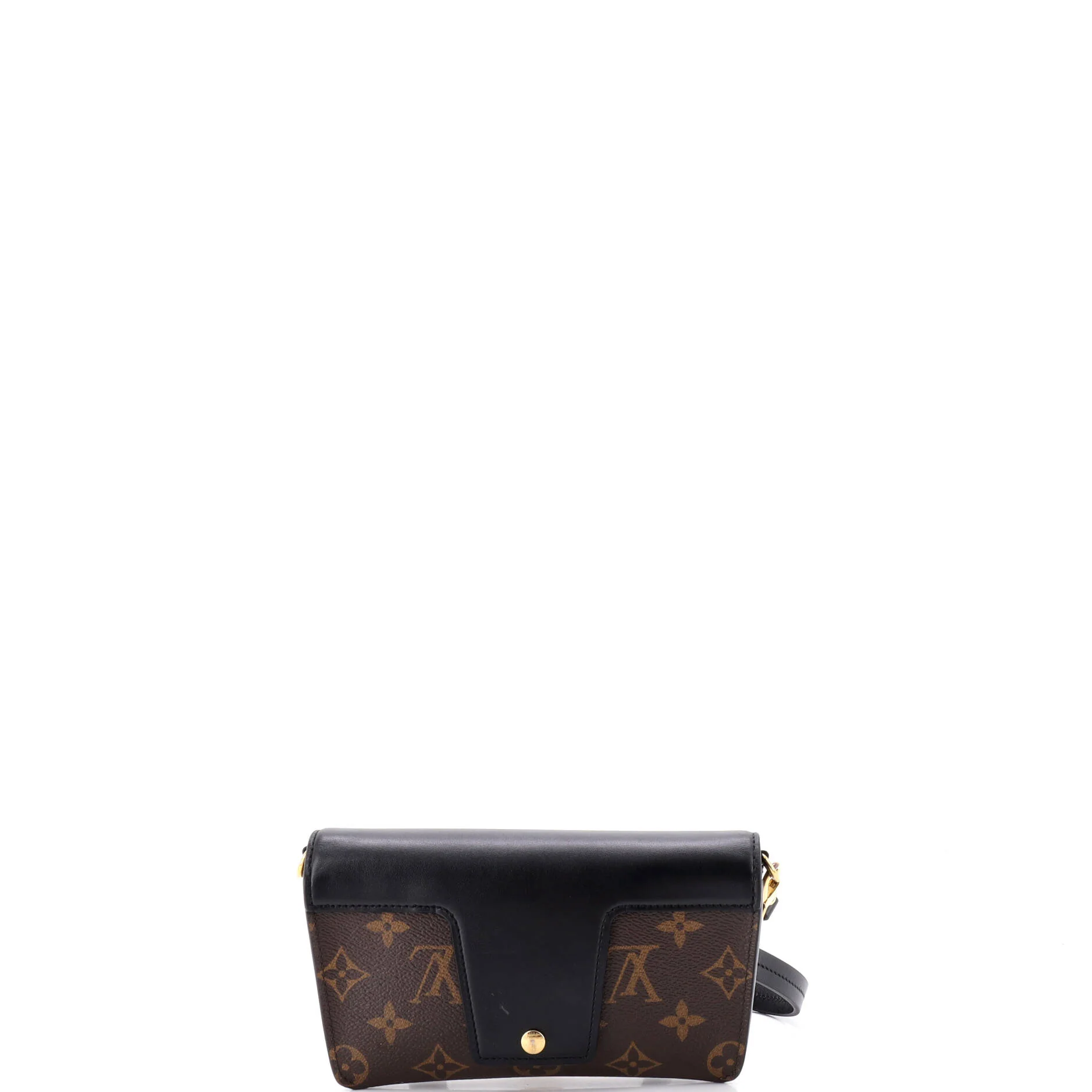 Padlock on Strap Handbag Monogram Canvas and Leather - Image 3