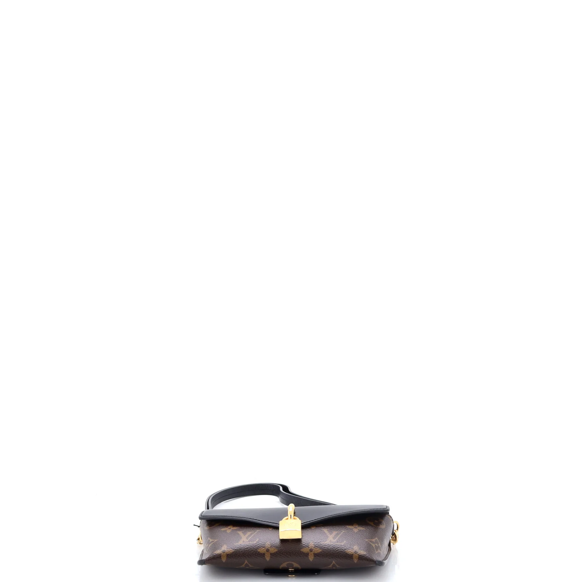Padlock on Strap Handbag Monogram Canvas and Leather - Image 4
