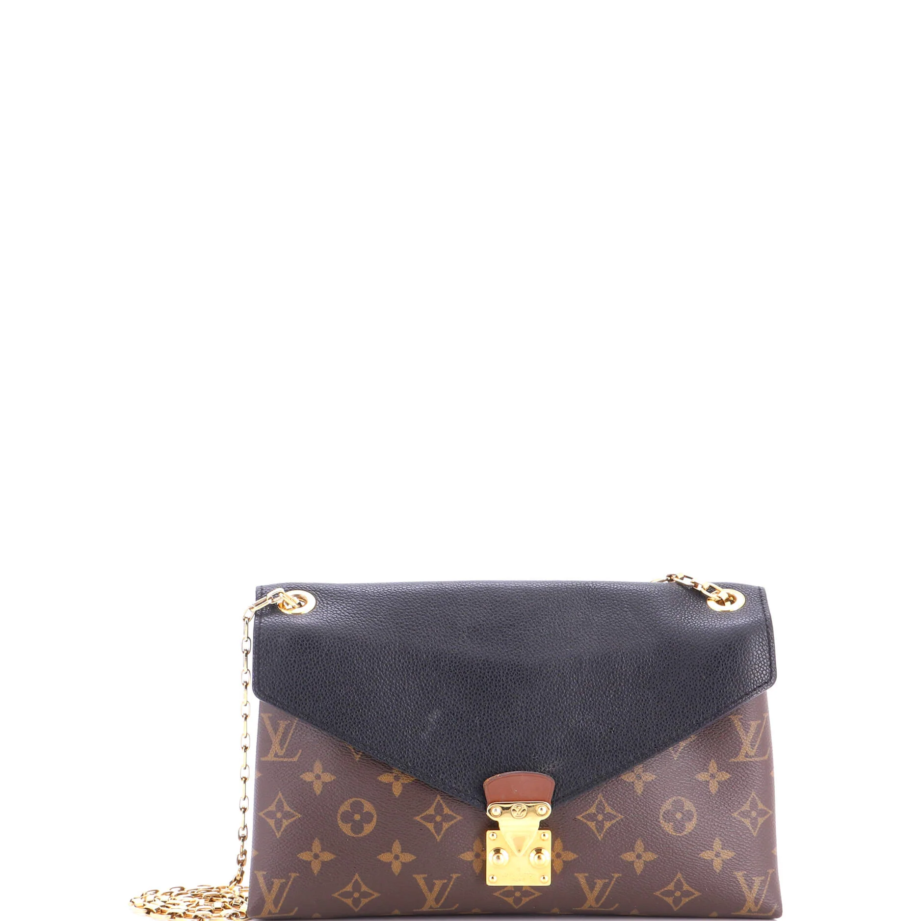 Pallas Chain Shoulder Bag Monogram Canvas and Calfskin