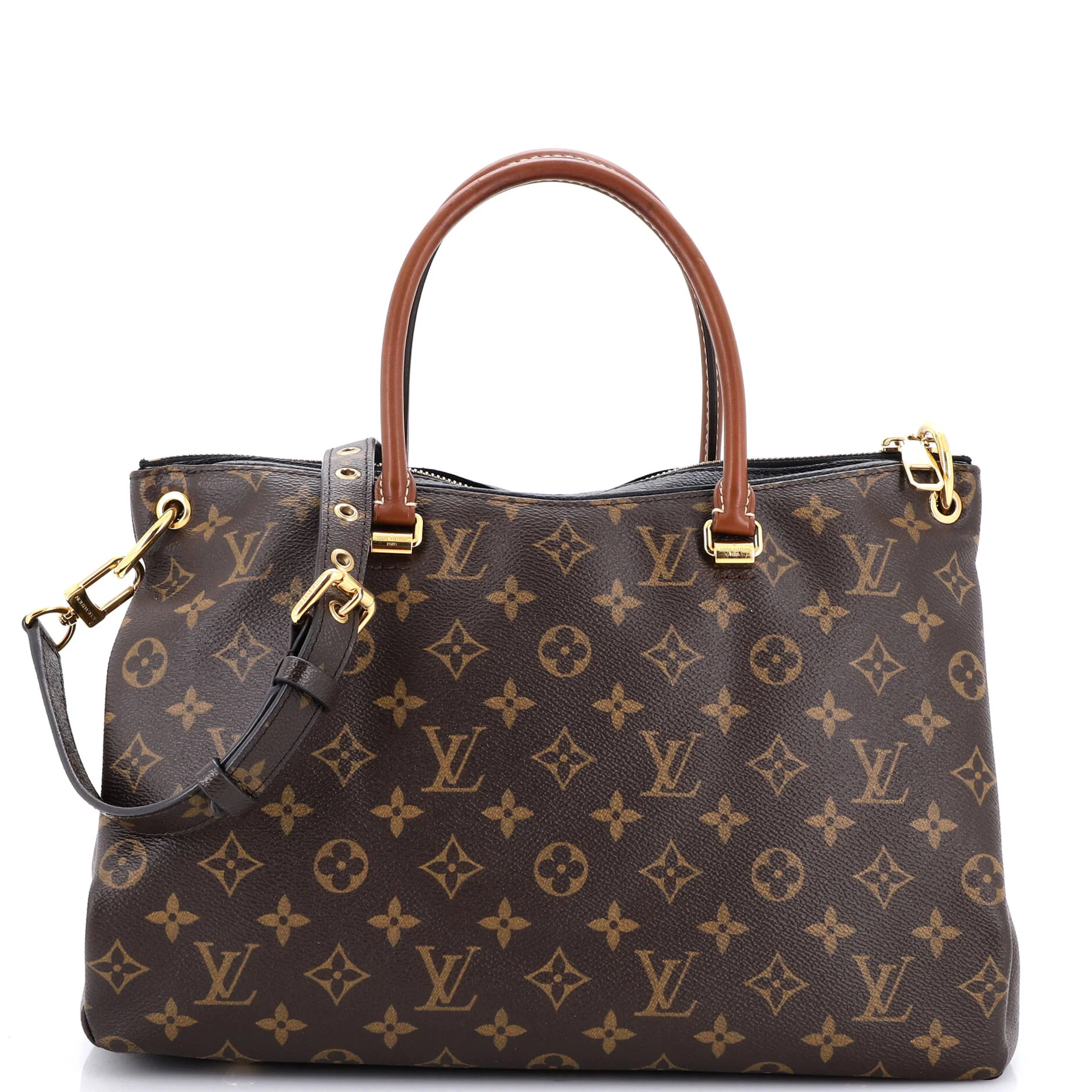 Pallas Tote Monogram Canvas with Leather