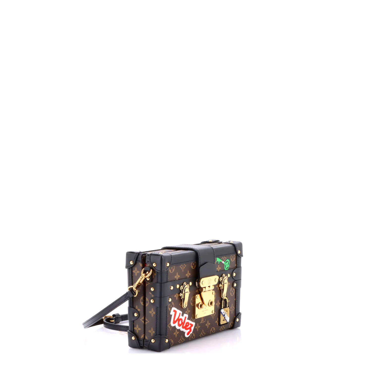 Petite Malle Handbag Limited Edition Patches Monogram Canvas - Image 2