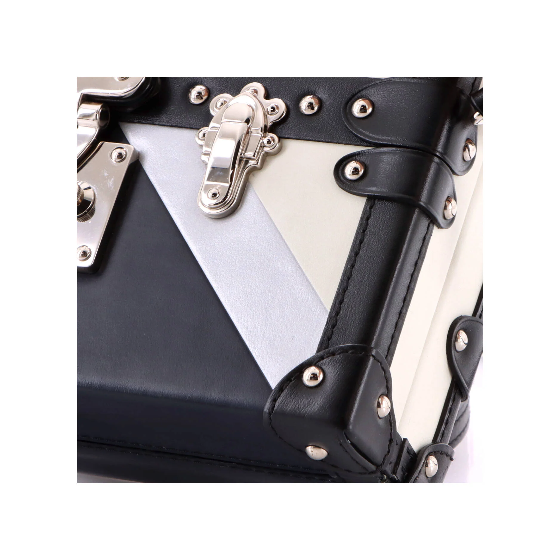 Petite Malle Handbag Patchwork Leather - Image 7