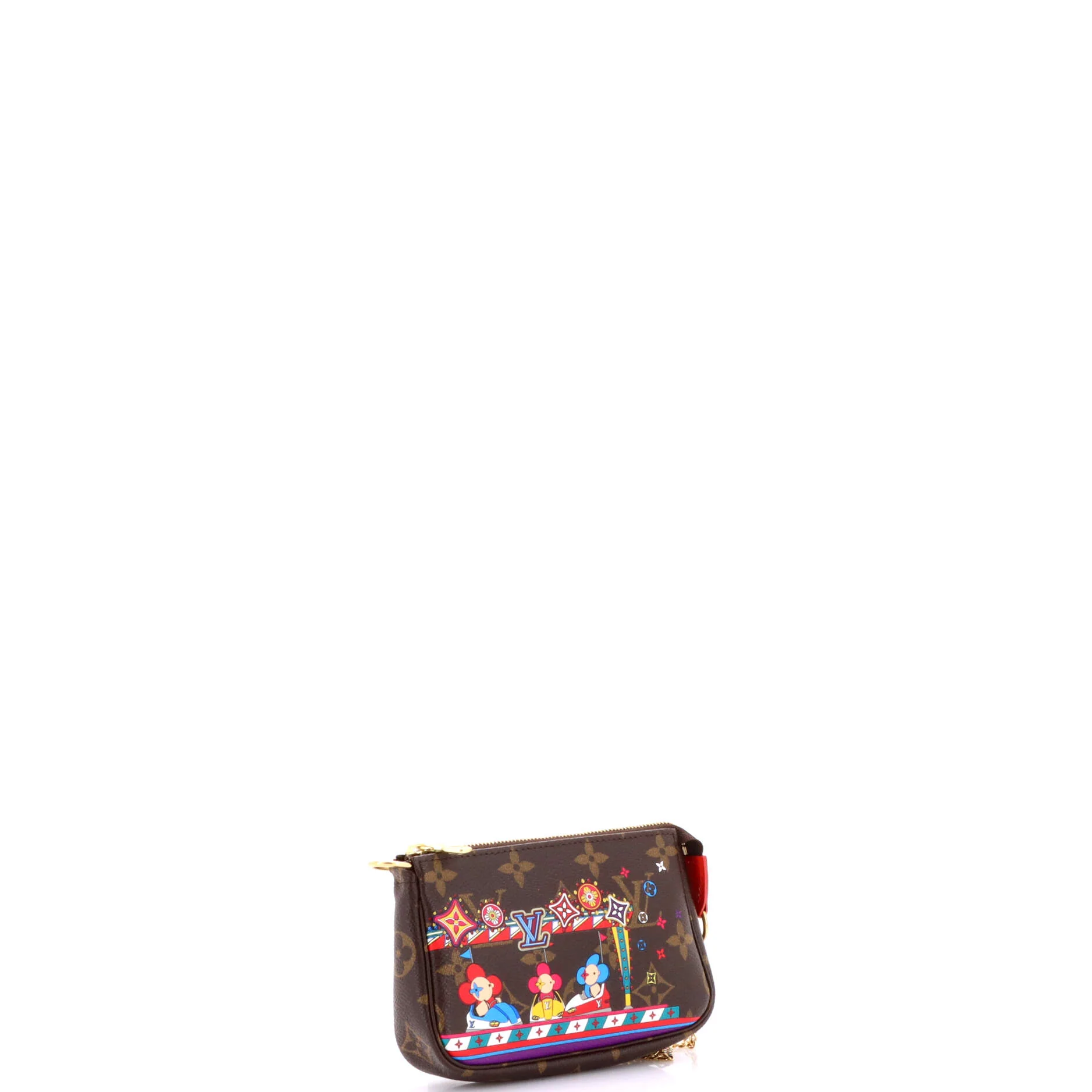 Pochette Accessoires Limited Edition Vivienne Xmas Monogram Canvas Mini - Image 2