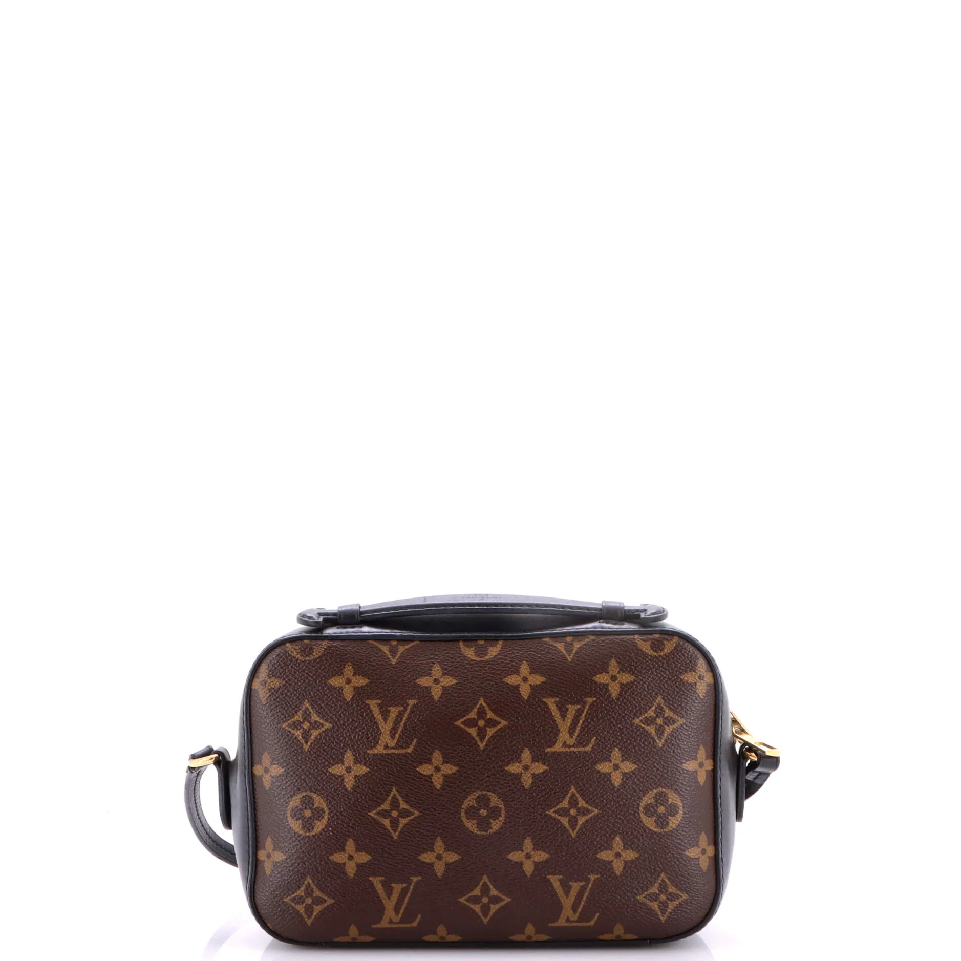 Saintonge Handbag Monogram Canvas with Leather - Image 3