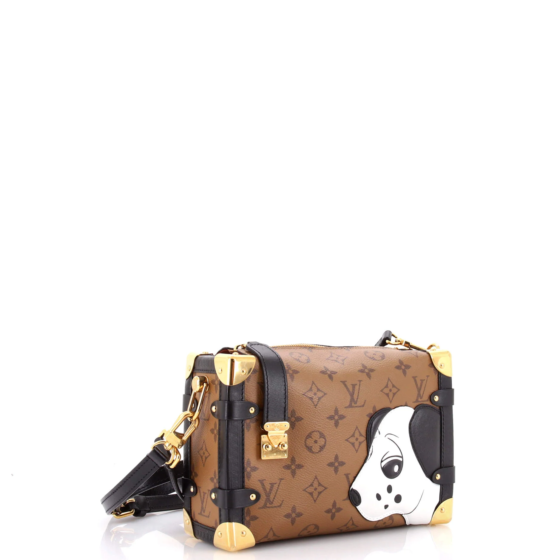 Side Trunk Handbag Limited Edition Sun Yitian Reverse Monogram Canvas MM - Image 2