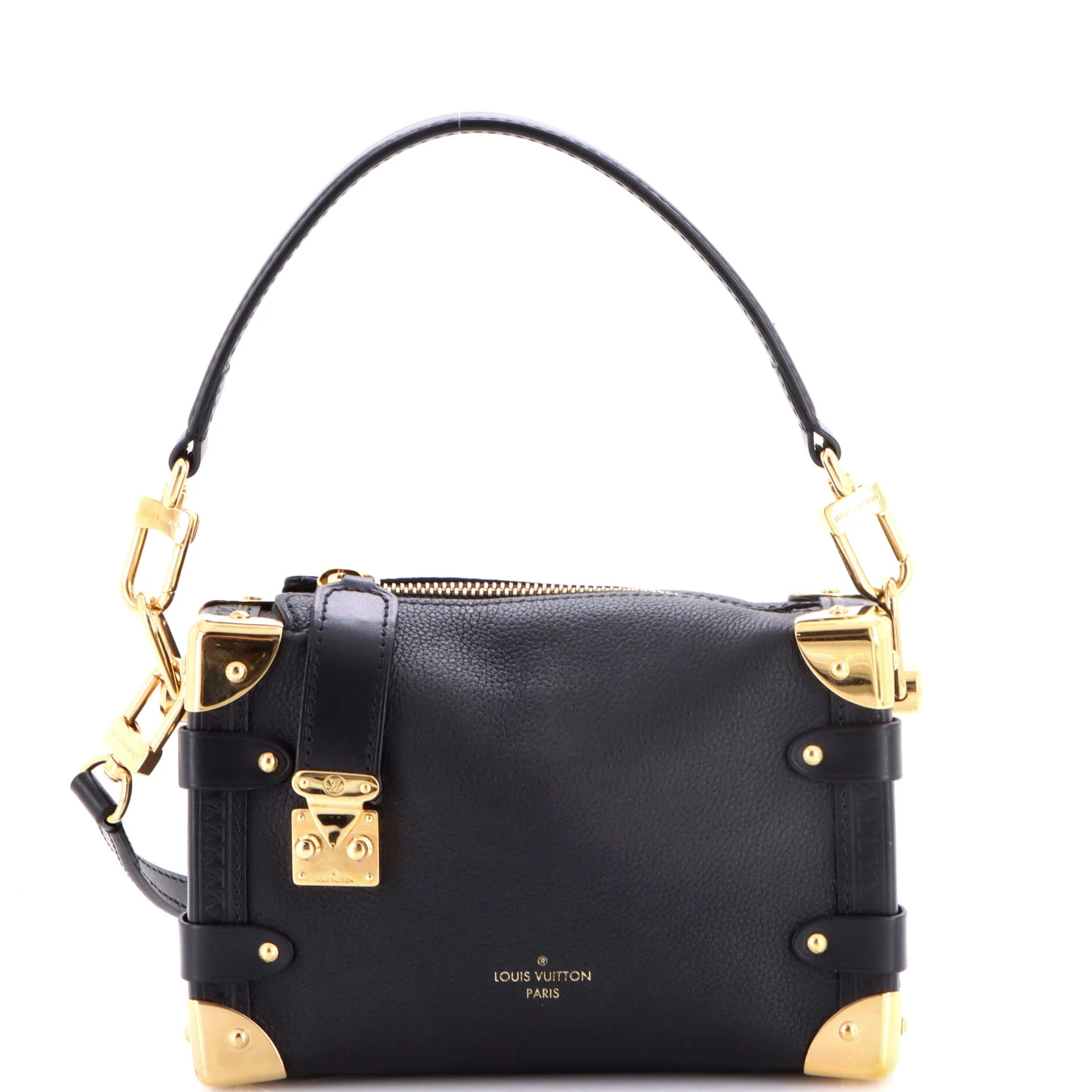 Side Trunk Handbag Taurillon Leather PM