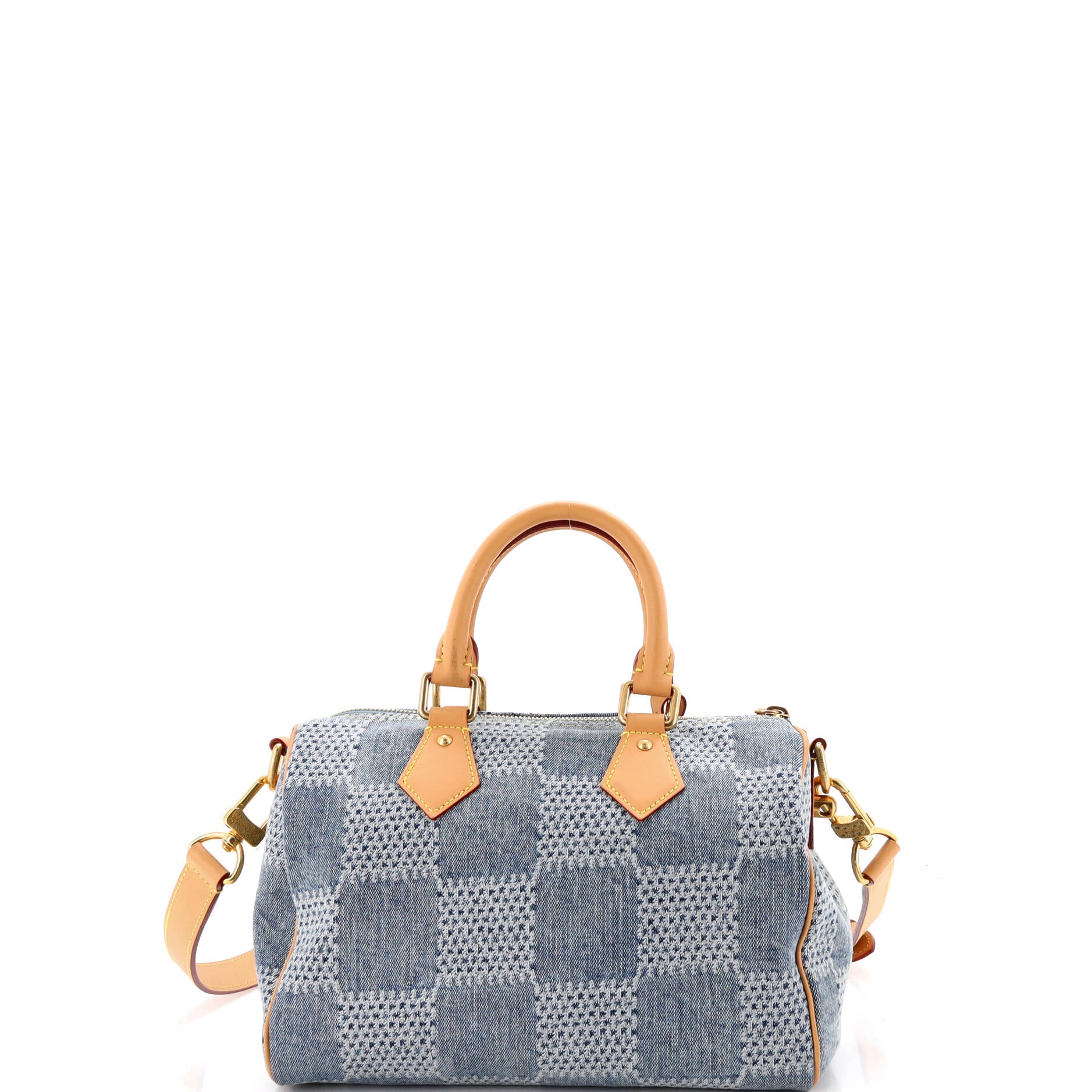 Speedy Bandouliere Bag 3D Damier Giant Denim 25 - Image 3