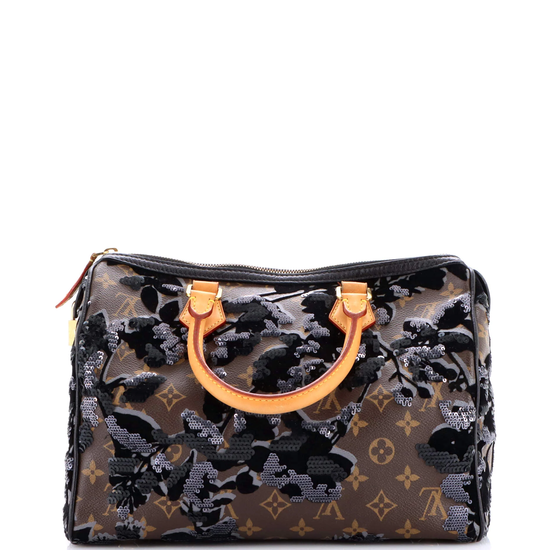Speedy Handbag Fleur De Jais Monogram Canvas 30 - Image 4