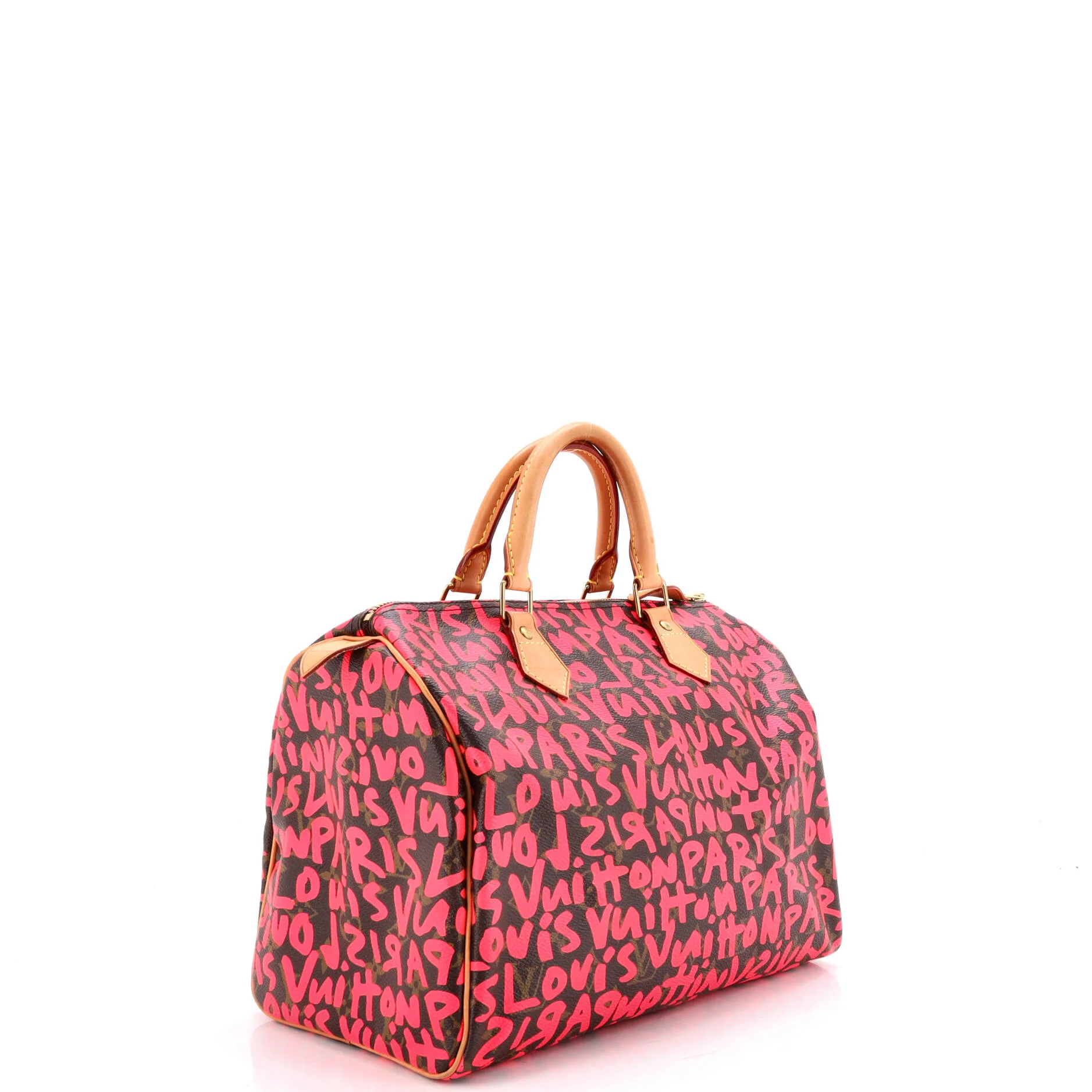 Speedy Handbag Limited Edition Monogram Graffiti 30 - Image 2