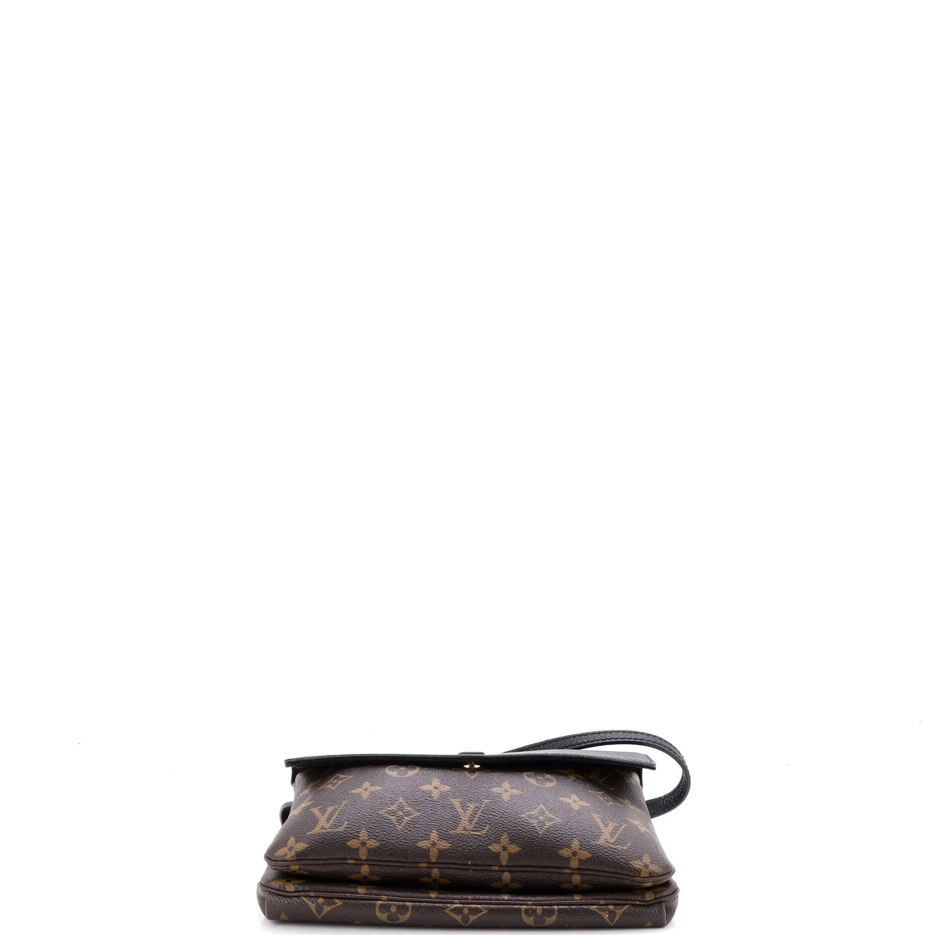 Twice Handbag Monogram Canvas and Leather - Image 4