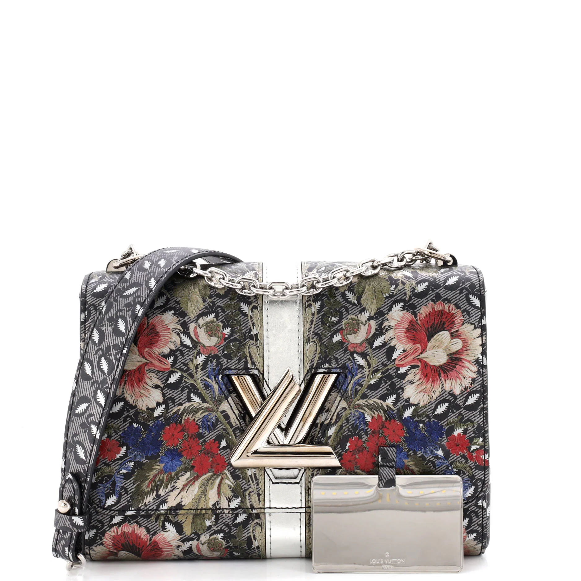 Twist Handbag Limited Edition Floral Print Epi Leather MM - Image 2