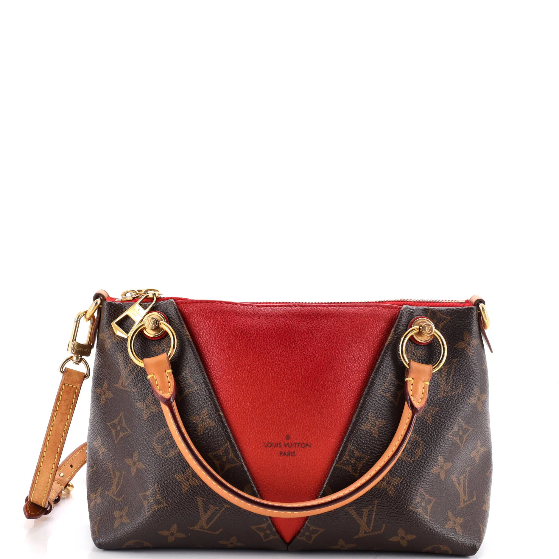 V Tote Monogram Canvas and Leather BB