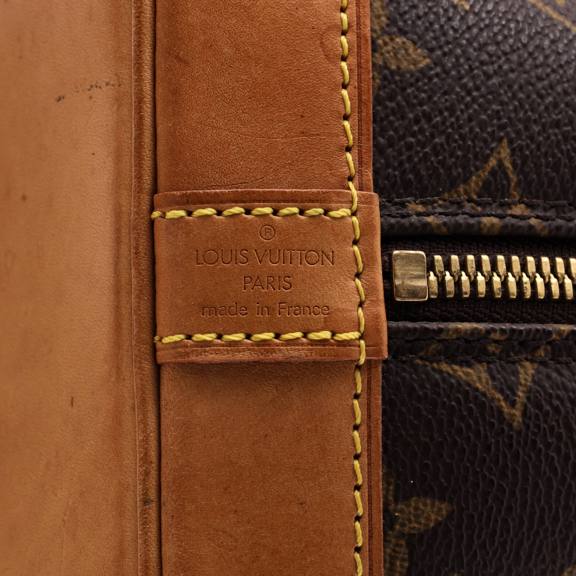 Vintage Alma Handbag Monogram Canvas PM - Image 7