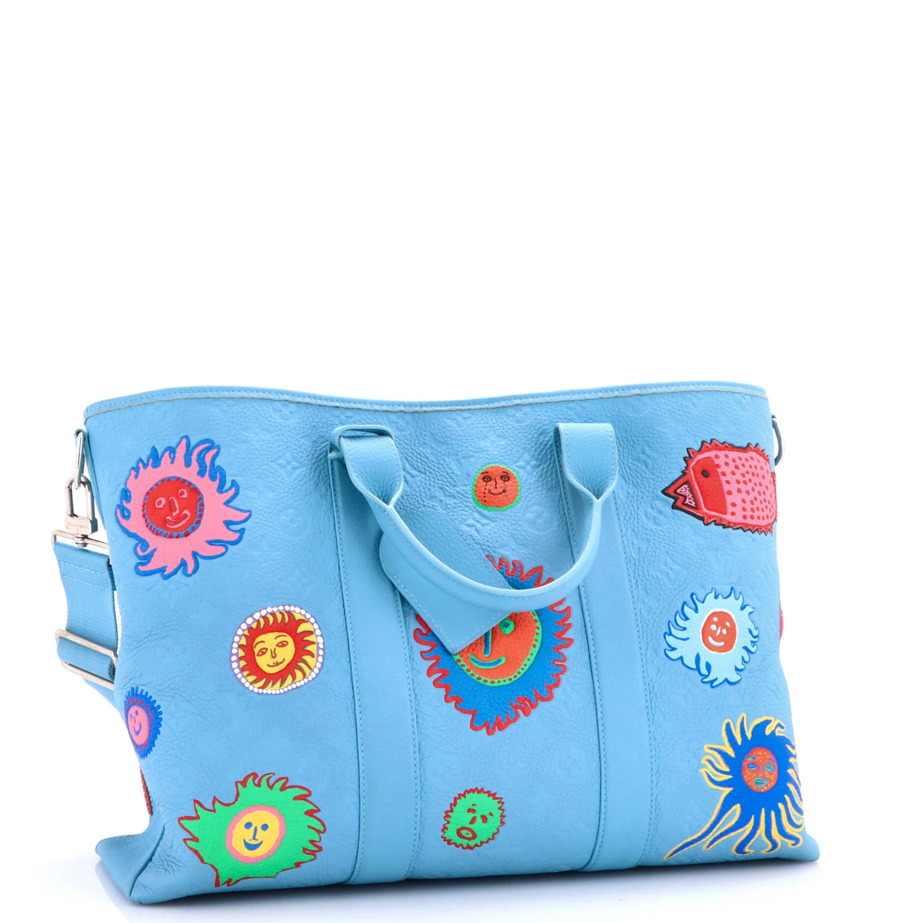 Weekend Tote Yayoi Kusama Faces Monogram Taurillon Leather - Image 2