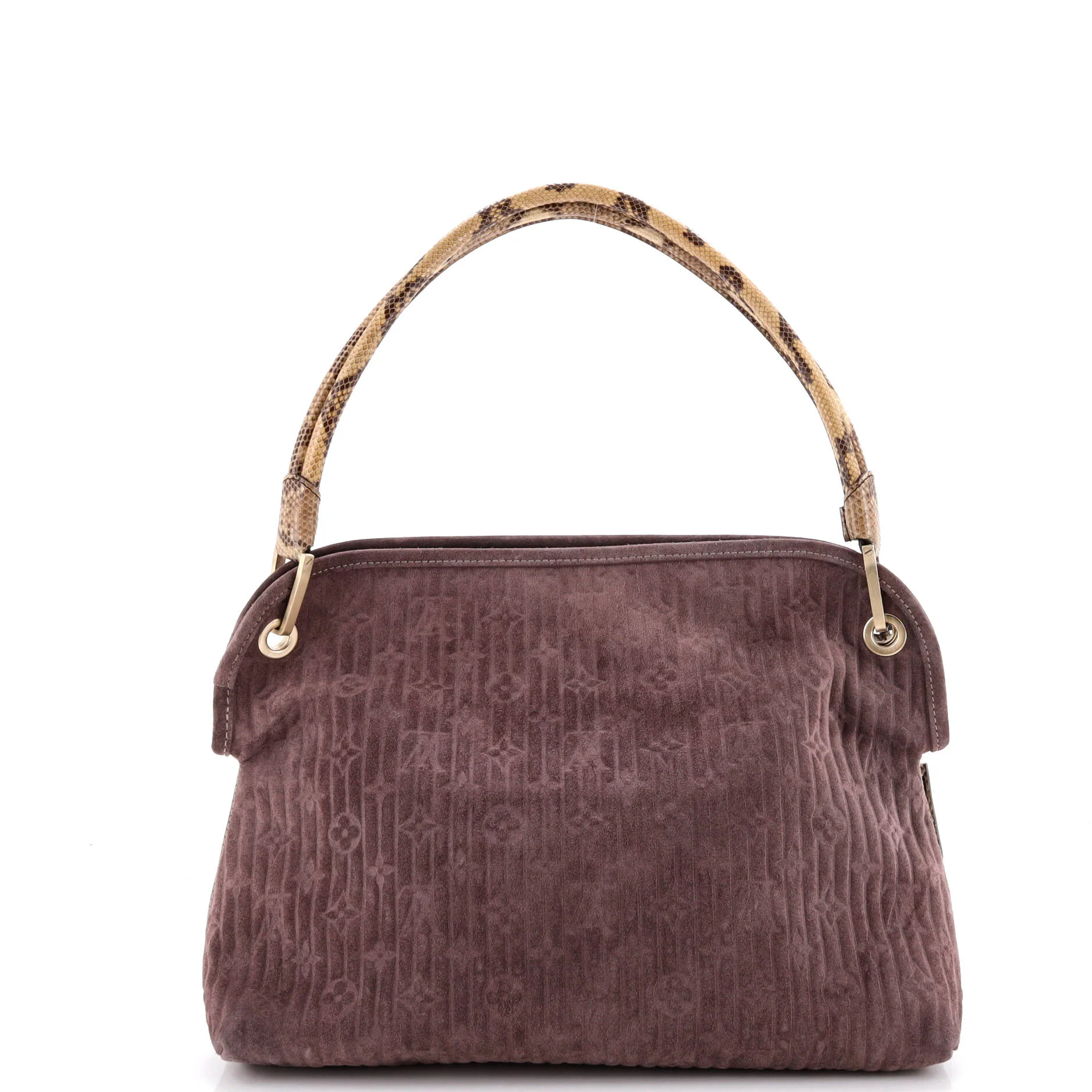 Whisper Bag Monogram Suede and Python PM - Image 3