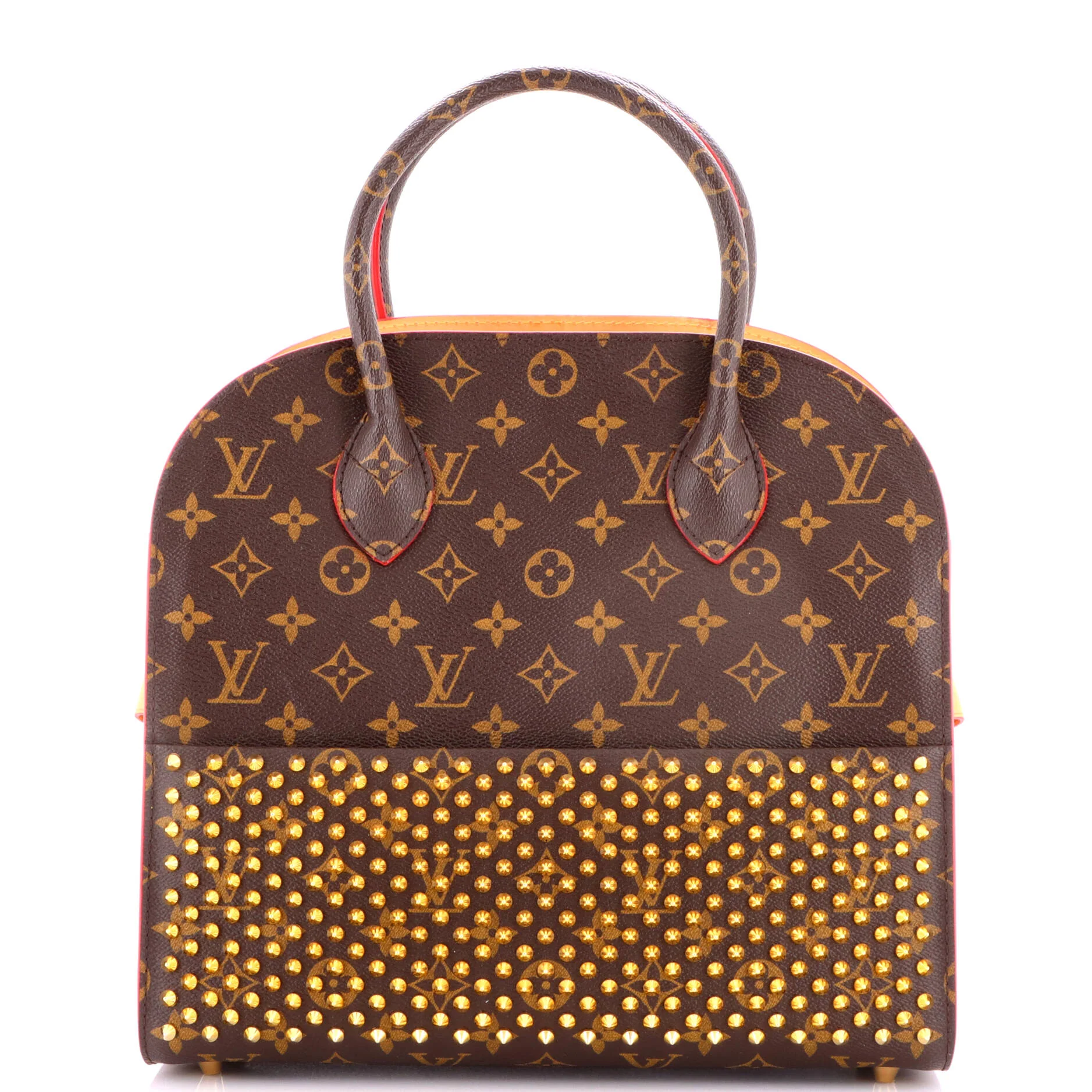 x Christian Louboutin Shopping Bag Calf Hair and Monogram Canvas