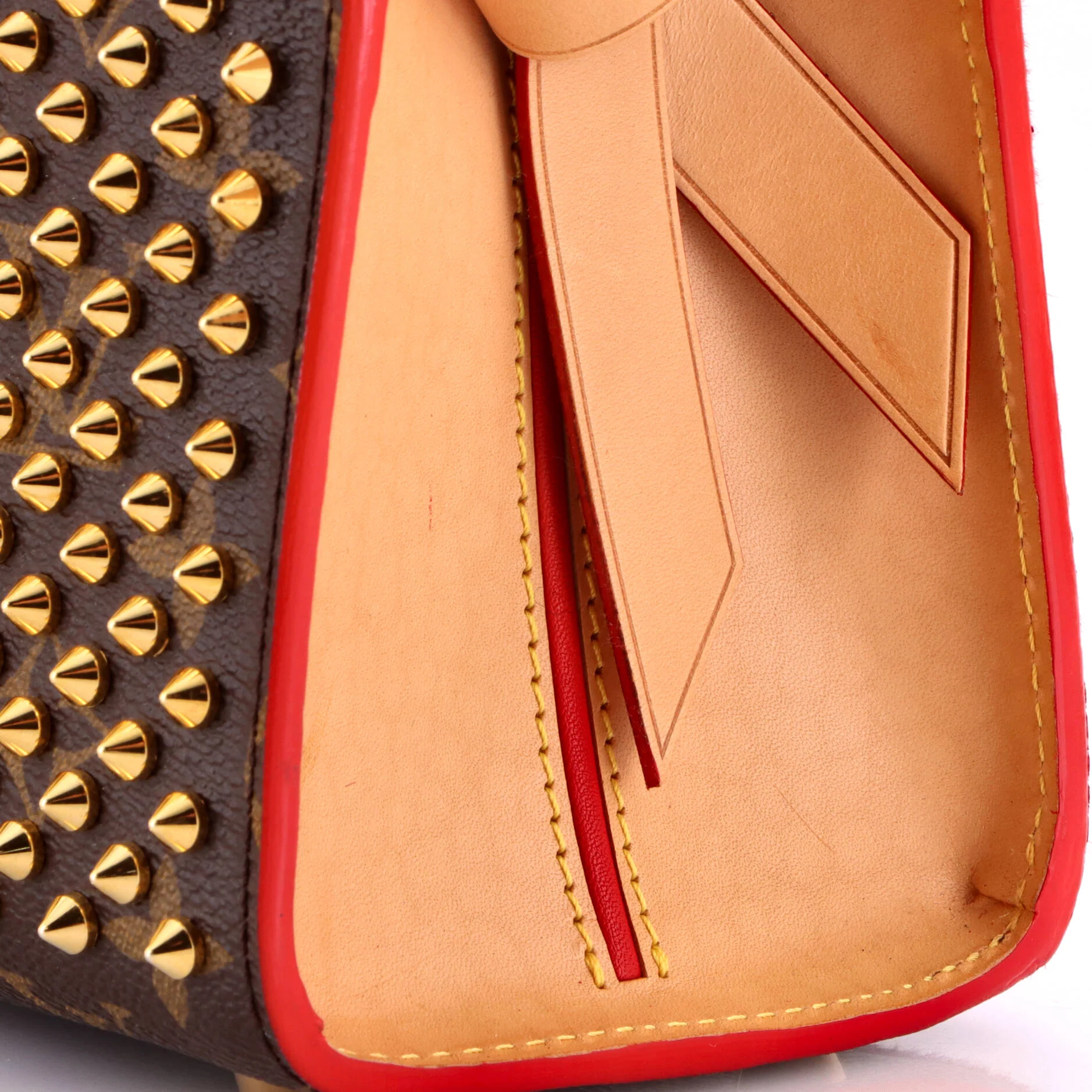 x Christian Louboutin Shopping Bag Calf Hair and Monogram Canvas - Image 7