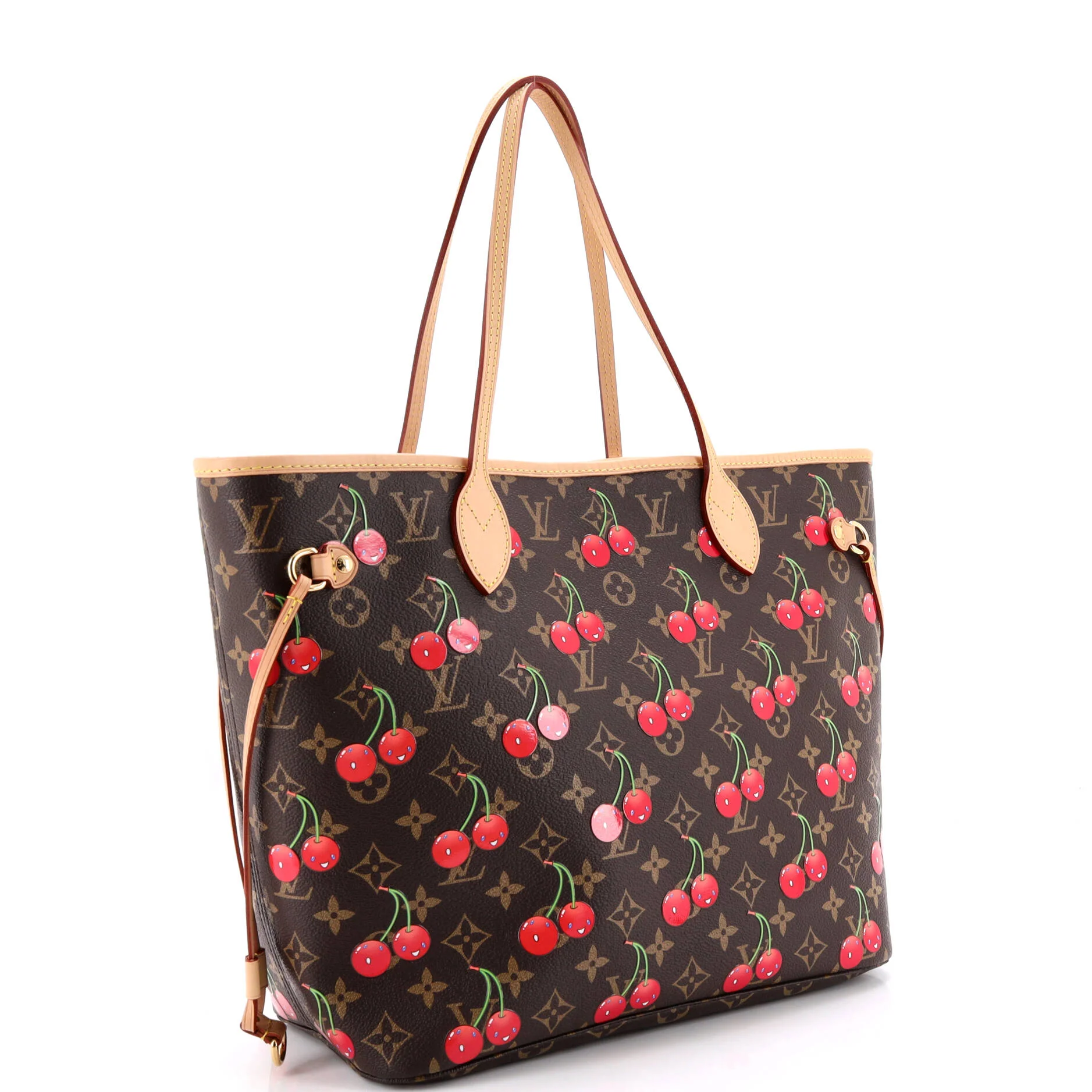 x Takashi Murakami Neverfull NM Tote Limited Edition Monogram Cerises MM - Image 3
