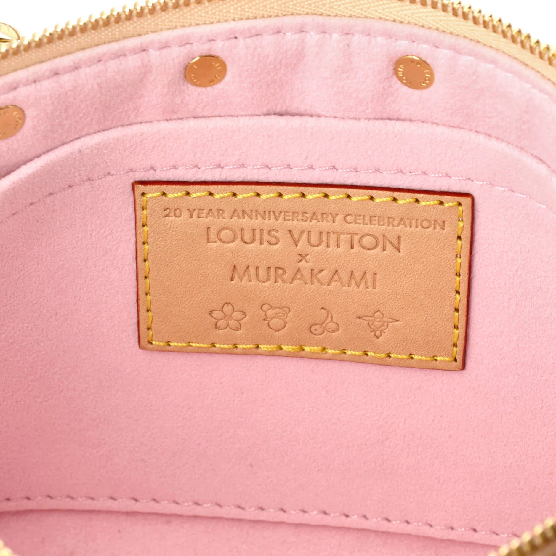 x Takashi Murakami Pochette Accessoires NM Limited Edition Cherry Blossom Monogram - Image 6