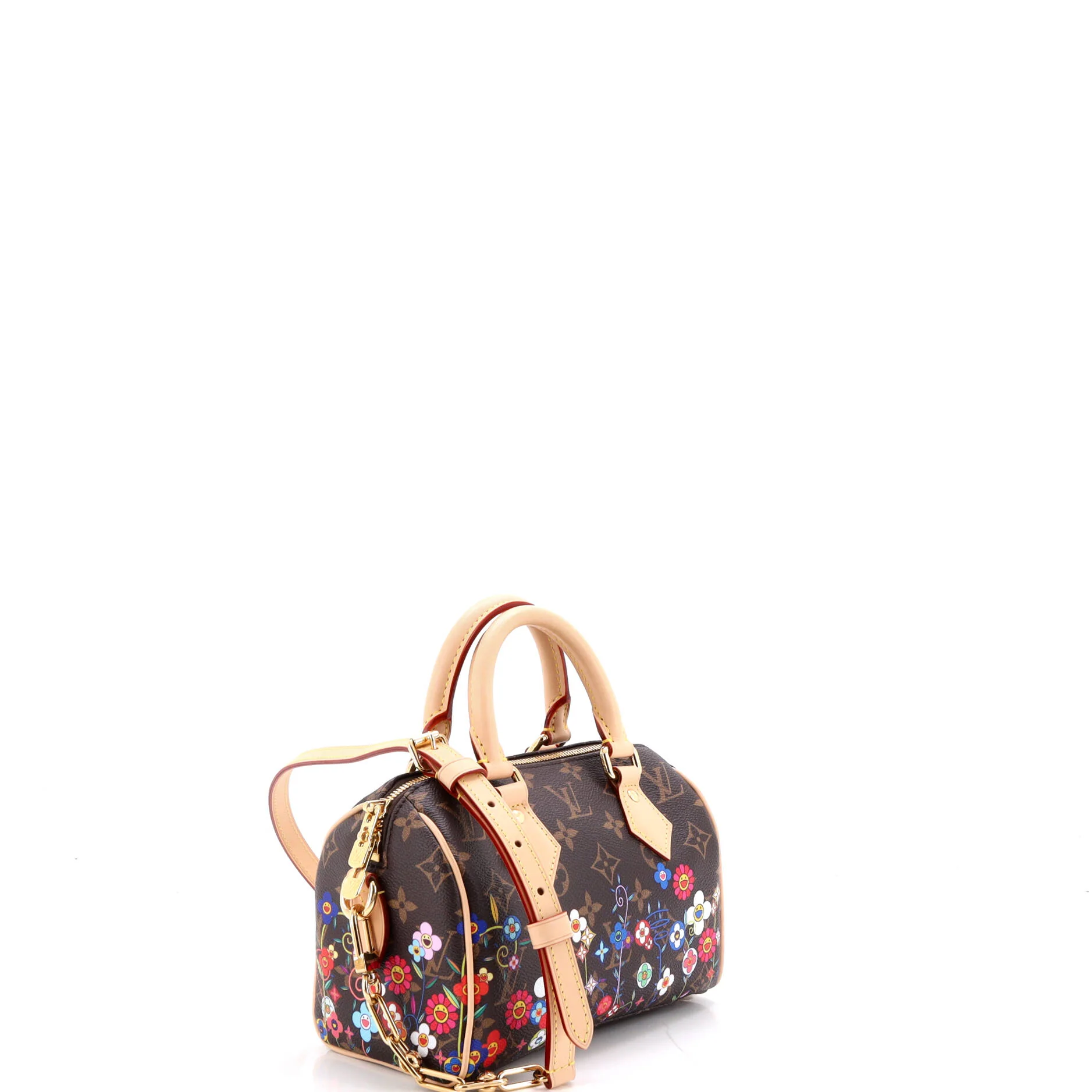 x Takashi Murakami Speedy Bandouliere Bag Flowers Monogram Canvas 20 - Image 2