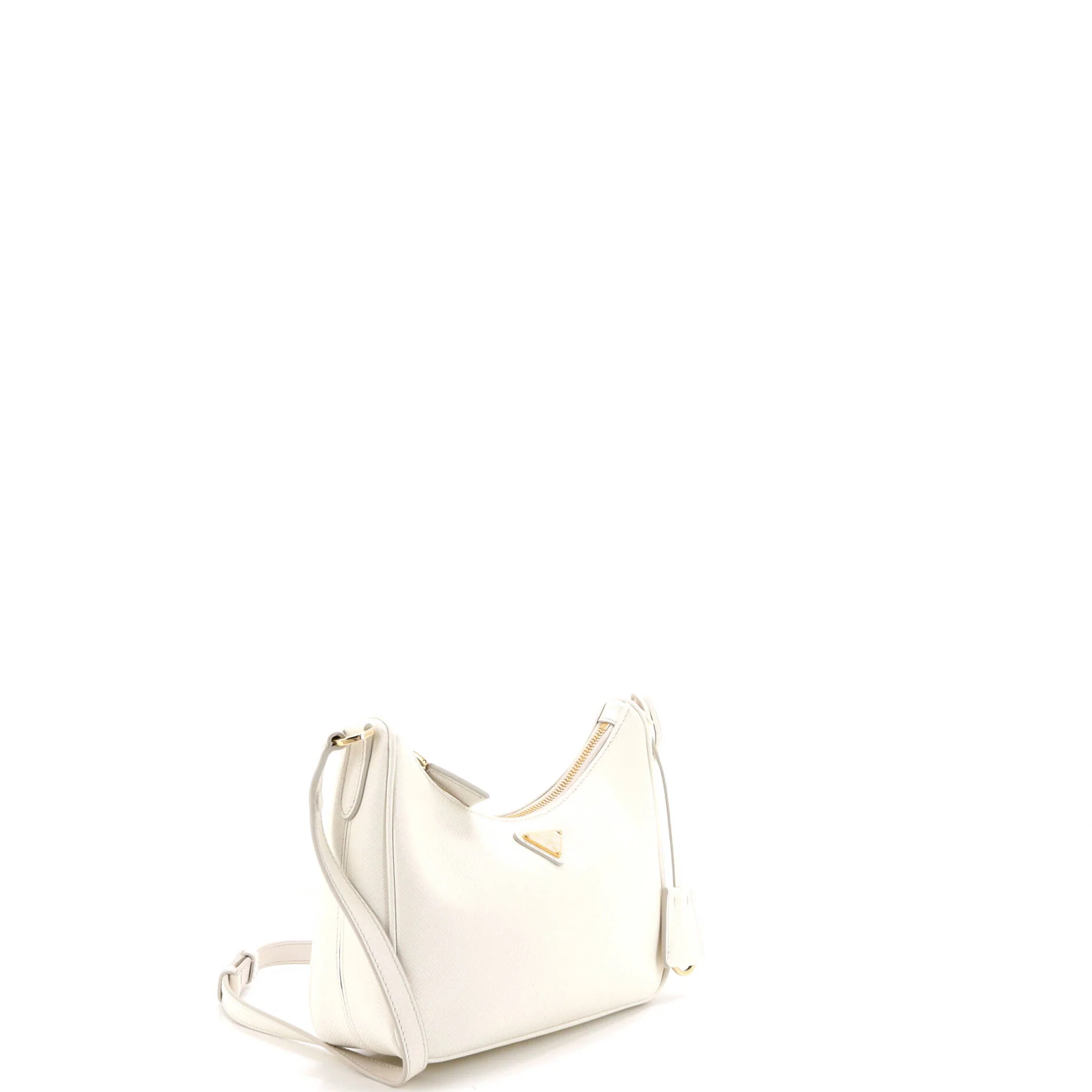 Adjustable Handle Zip Hobo Saffiano Leather Mini - Image 2