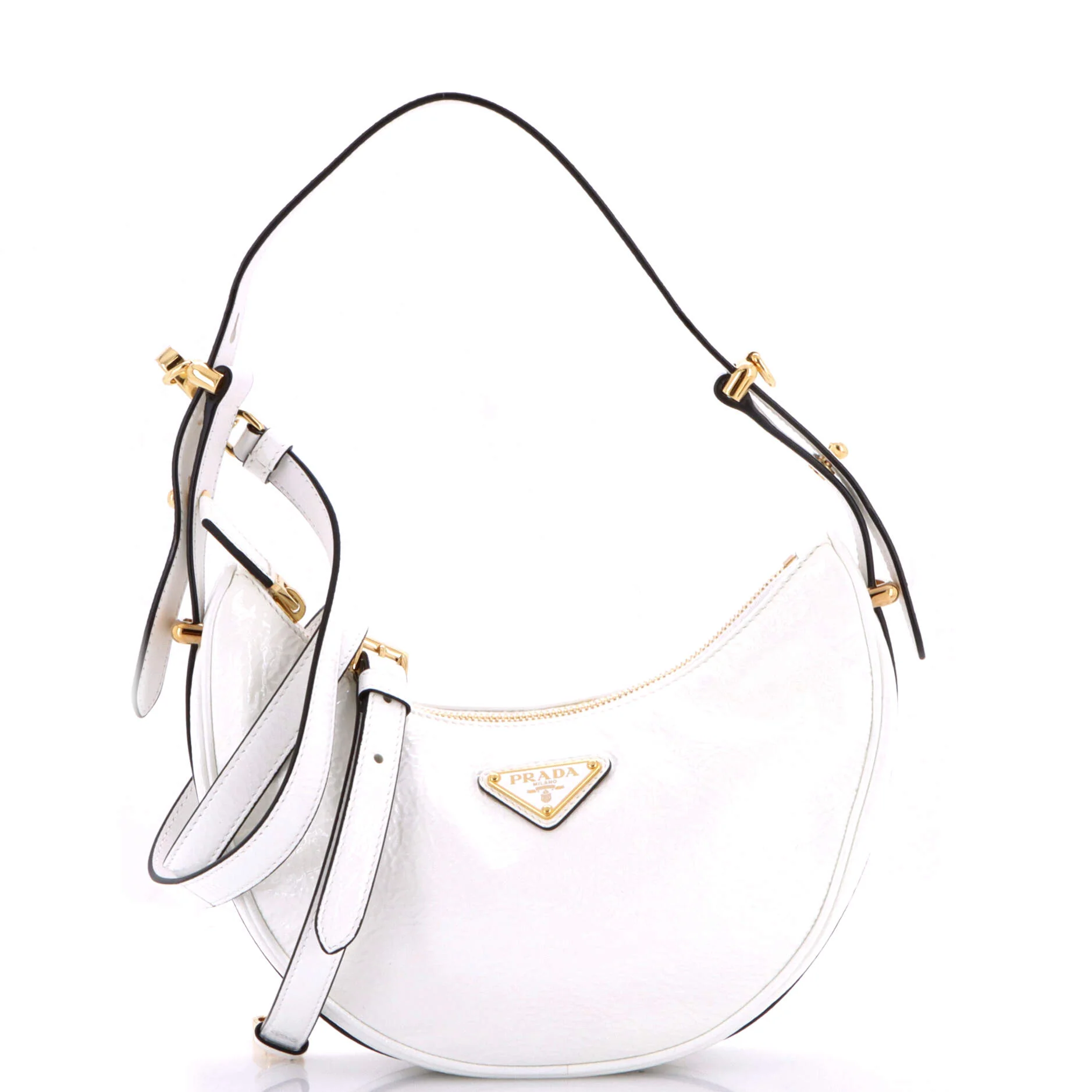 Arque Half Moon Hobo Vernice Naplak Small