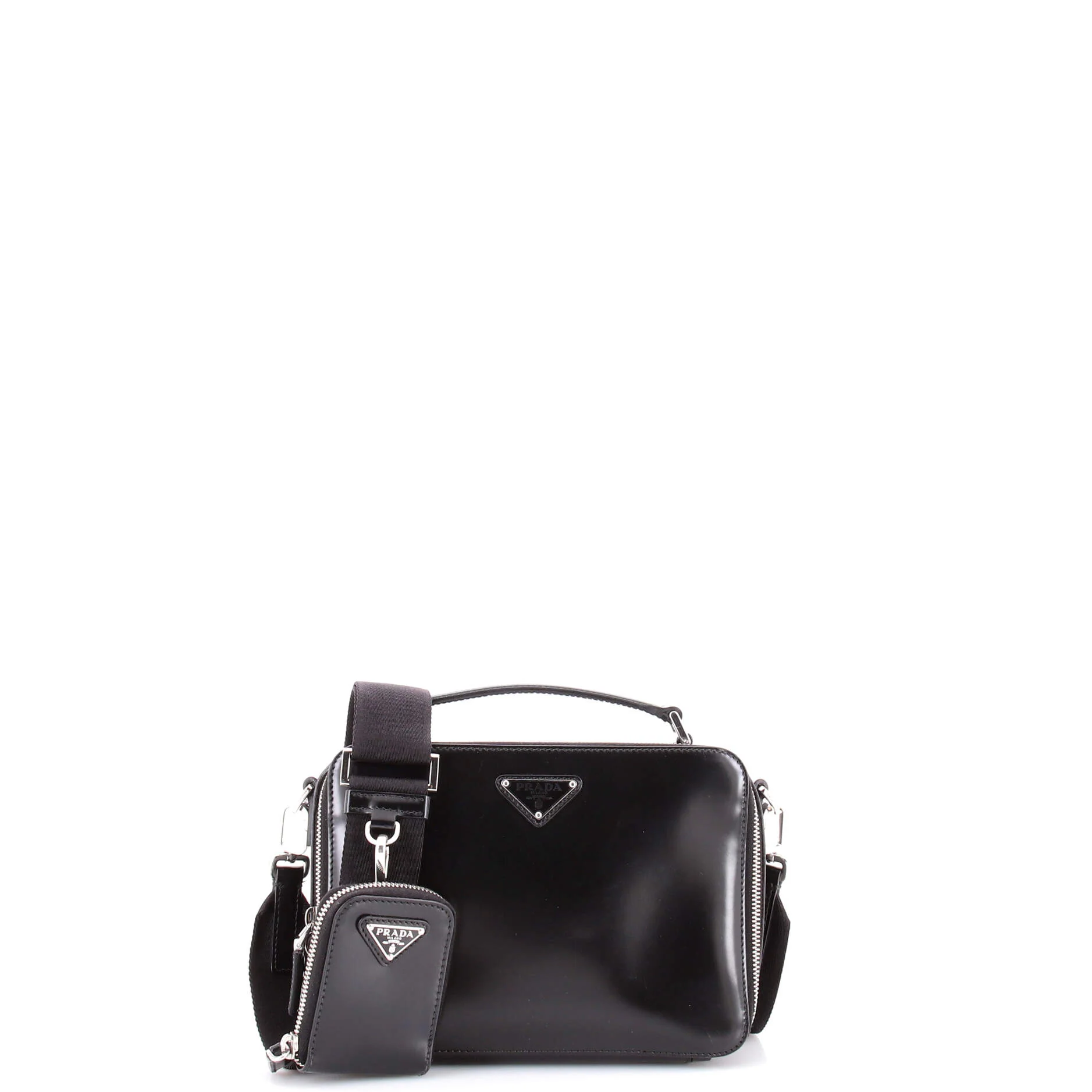 Brique Crossbody Bag Brushed Leather Small - Image 2