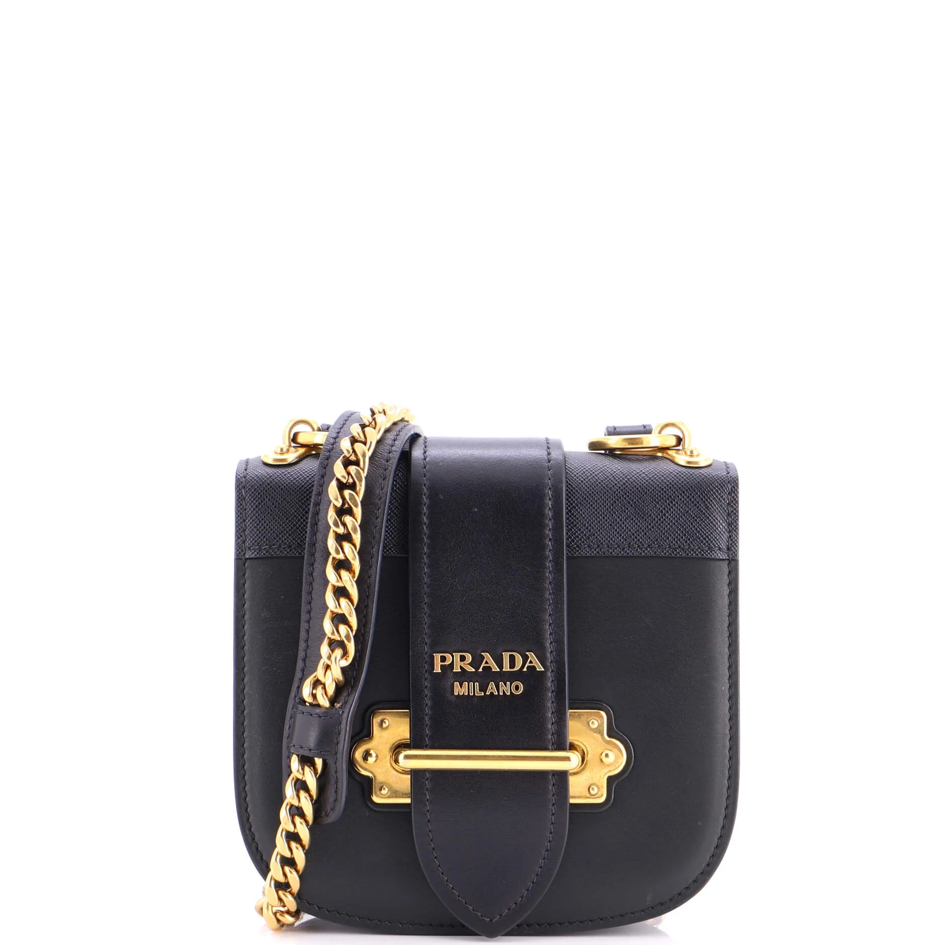 Cahier Chain Rounded Crossbody Bag City Calf and Saffiano Small