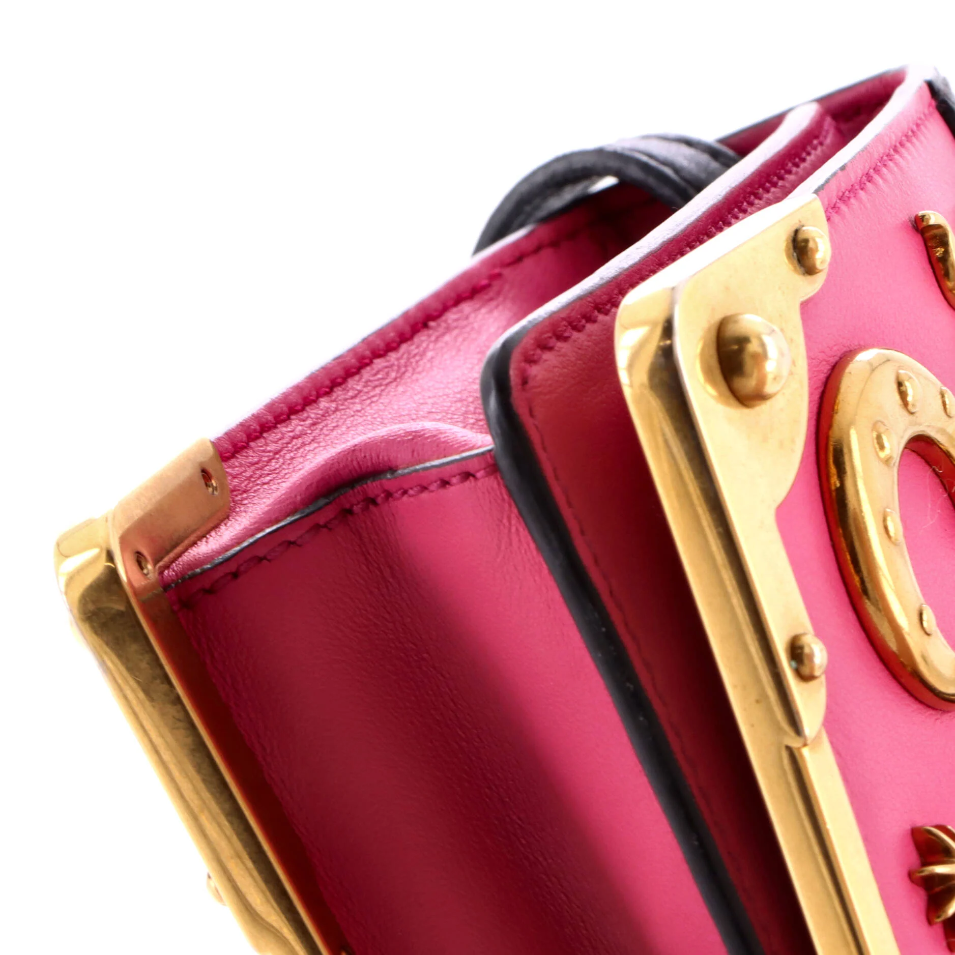 Cahier Crossbody Bag Embellished Leather Small - Image 6