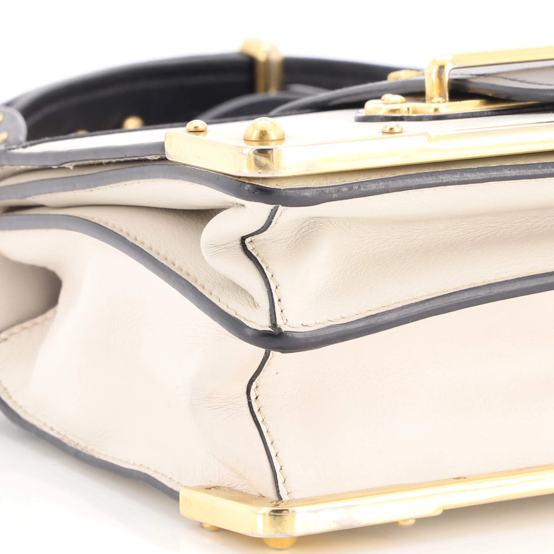 Cahier Crossbody Bag Leather and Saffiano Leather Small - Image 6