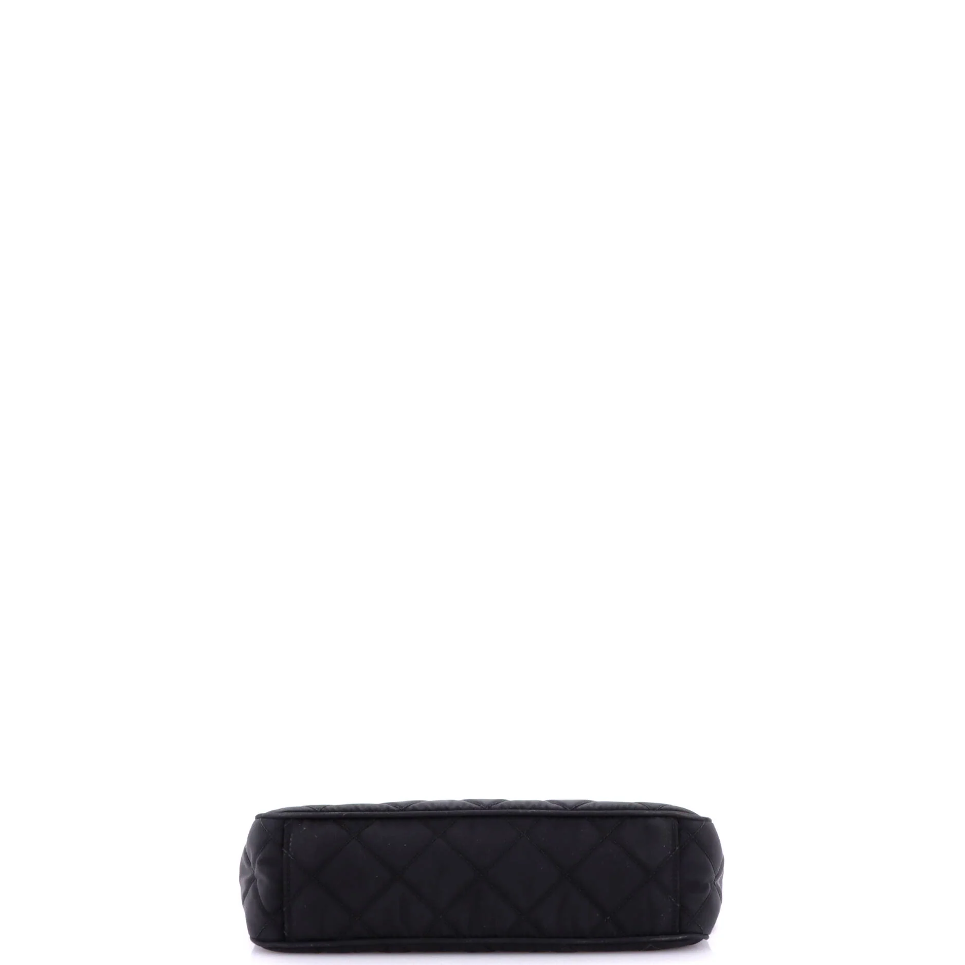 Chain Zip Shoulder Bag Quilted Tessuto Small - Image 4