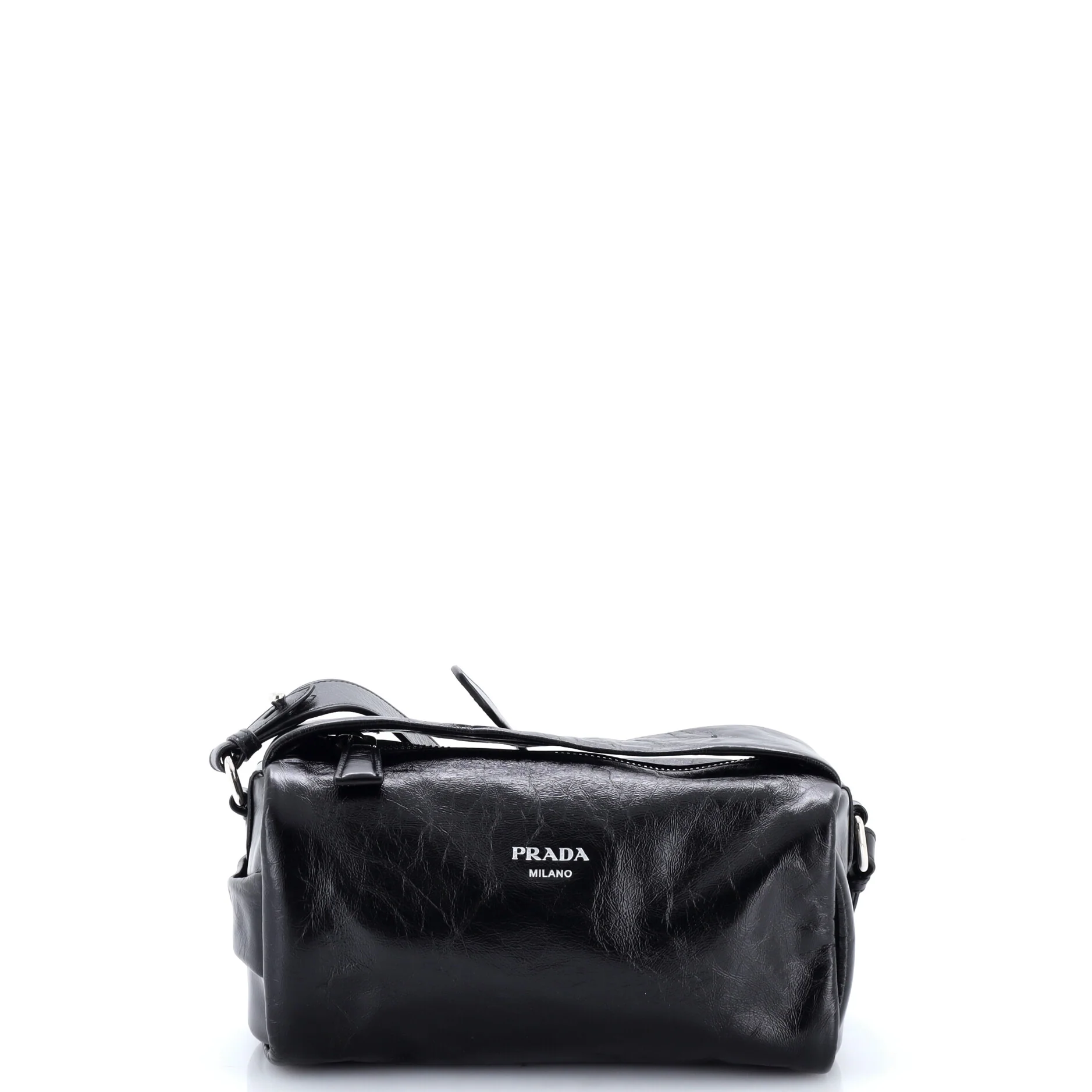 Convertible Top Zip Shoulder Bag Nappa Leather Small
