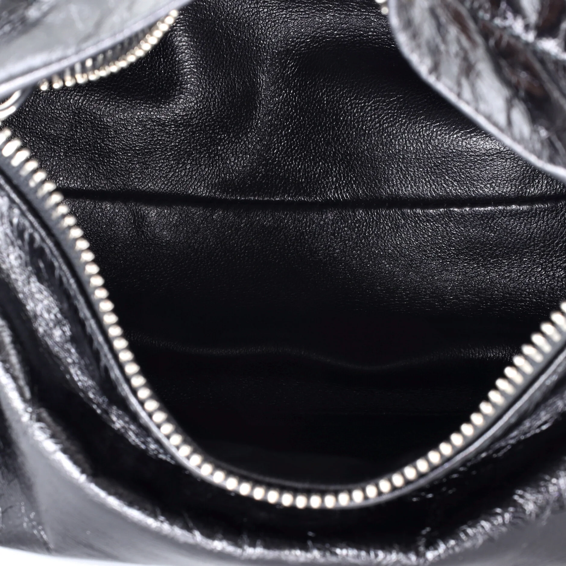 Convertible Top Zip Shoulder Bag Nappa Leather Small - Image 5