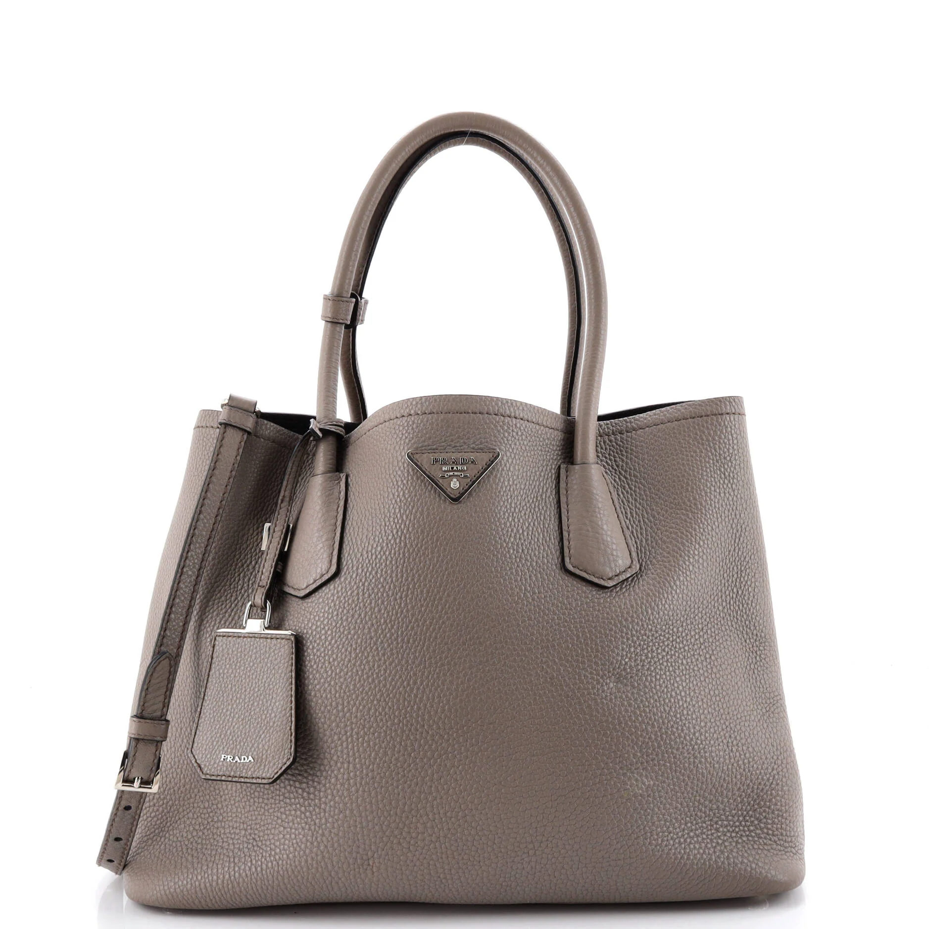Cuir Double Tote Saffiano Leather Large