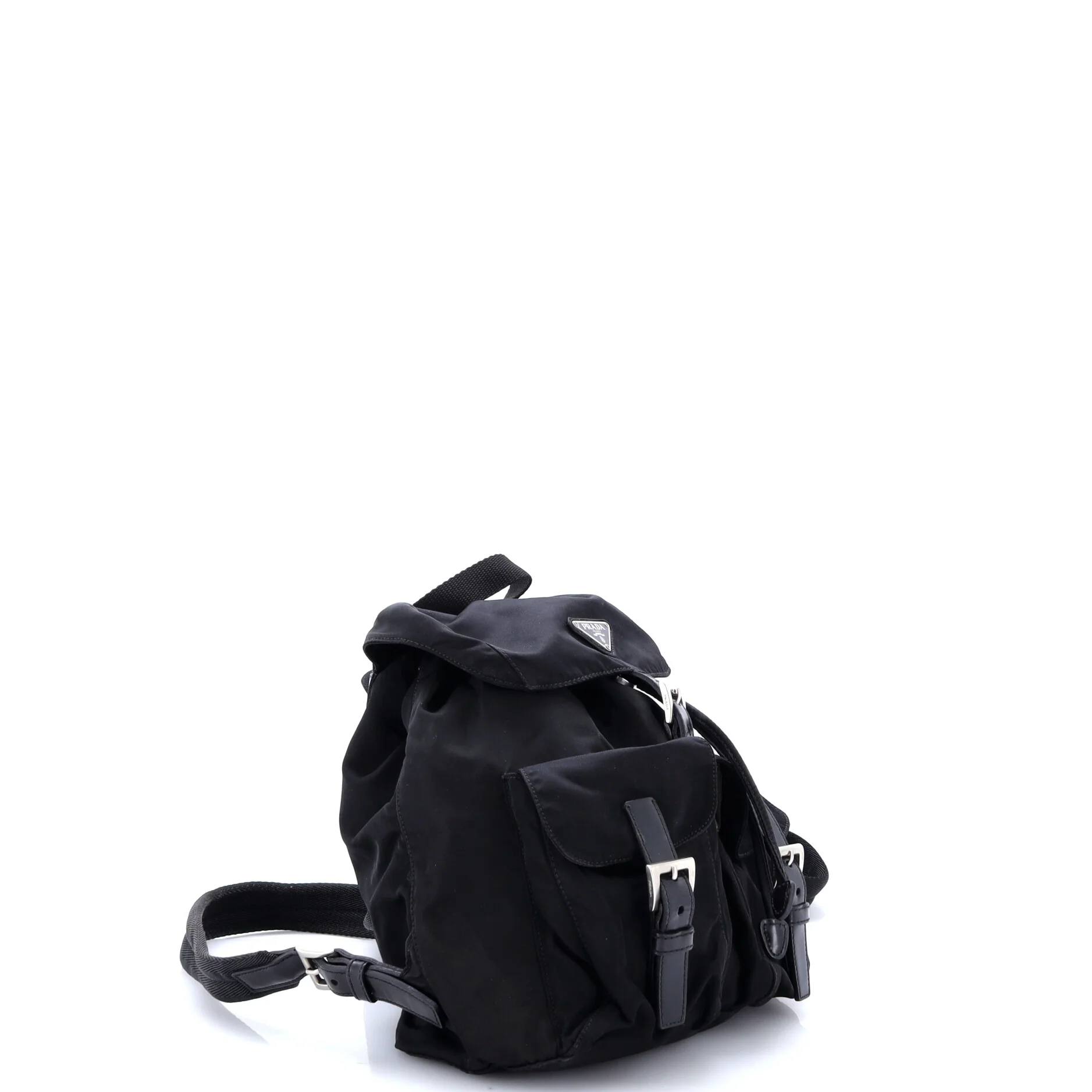 Double Front Pocket Backpack Tessuto Small - Image 2