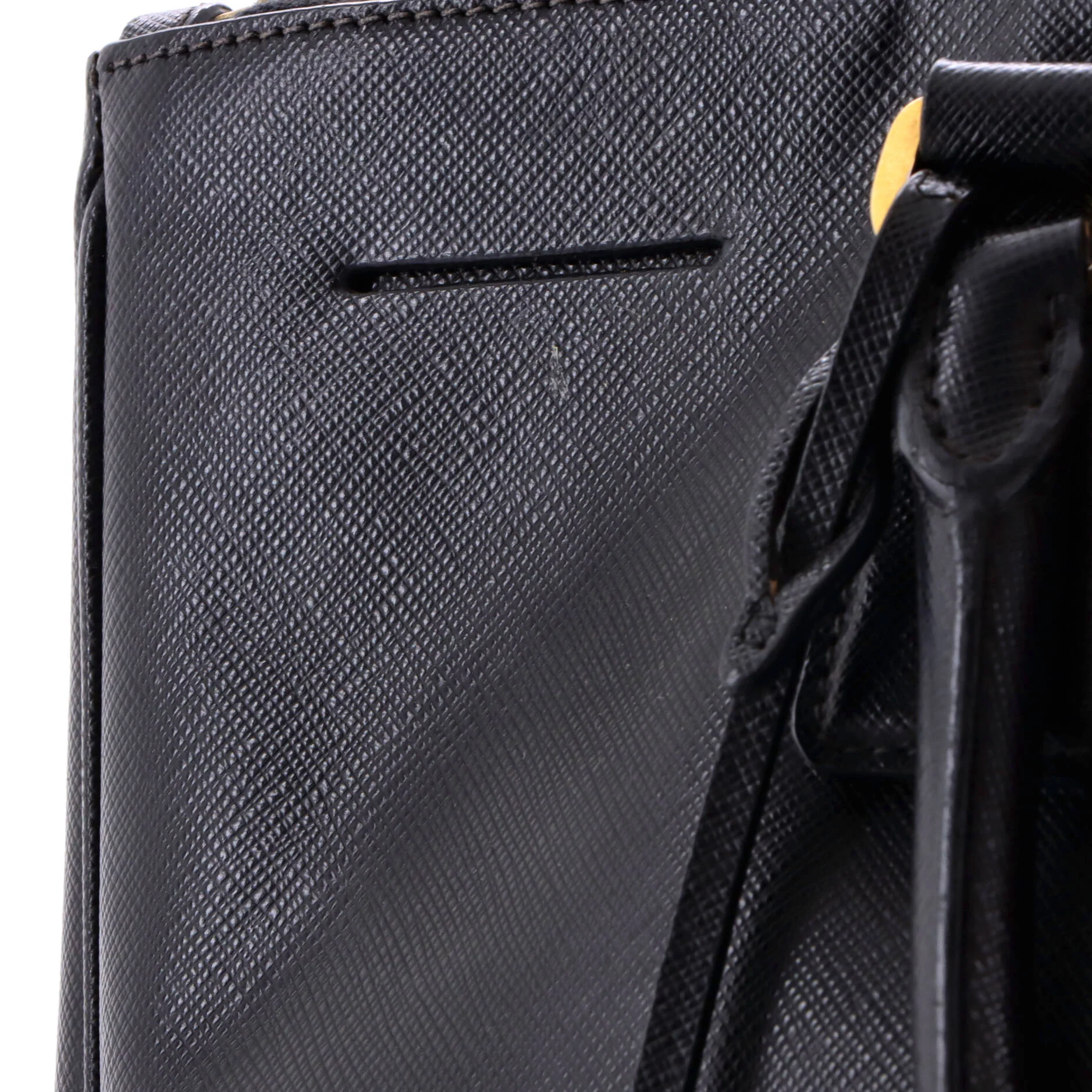 Double Zip Lux Tote Saffiano Leather Large - Image 6