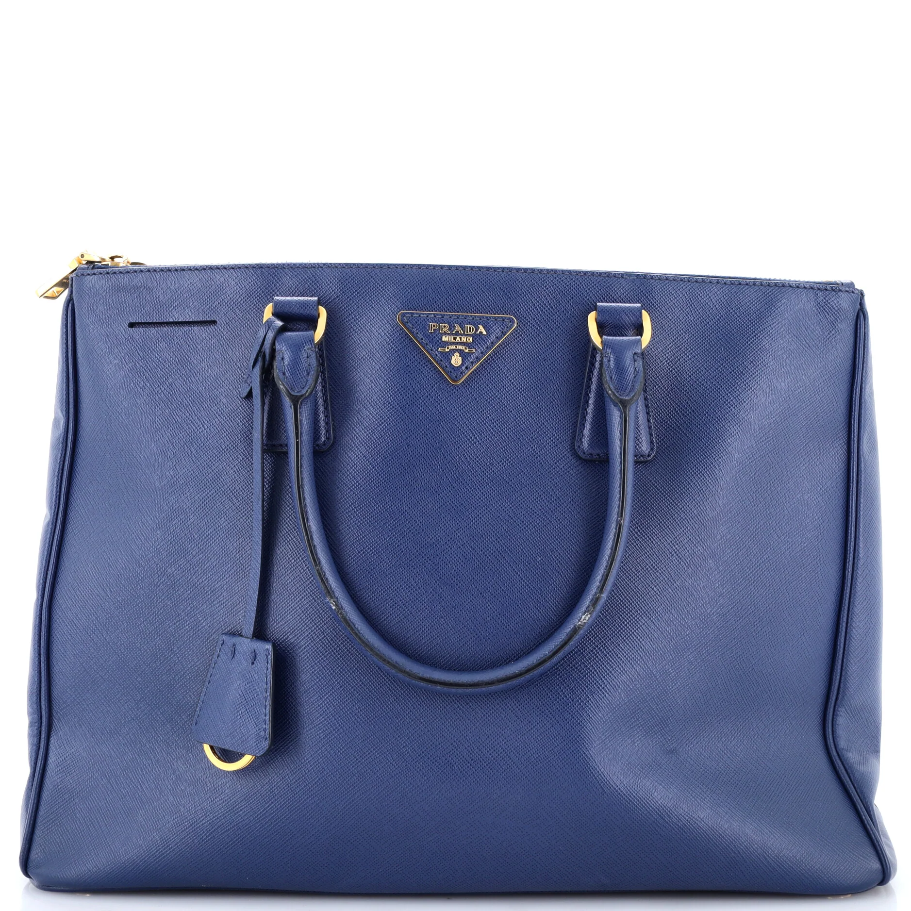 Double Zip Lux Tote Saffiano Leather Large