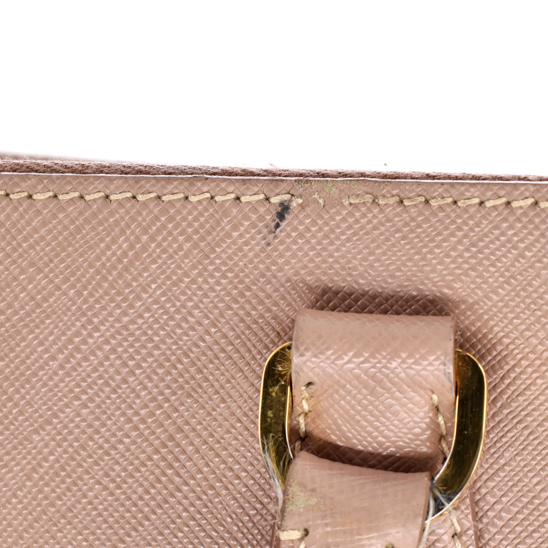 Double Zip Lux Tote Saffiano Leather Large - Image 6