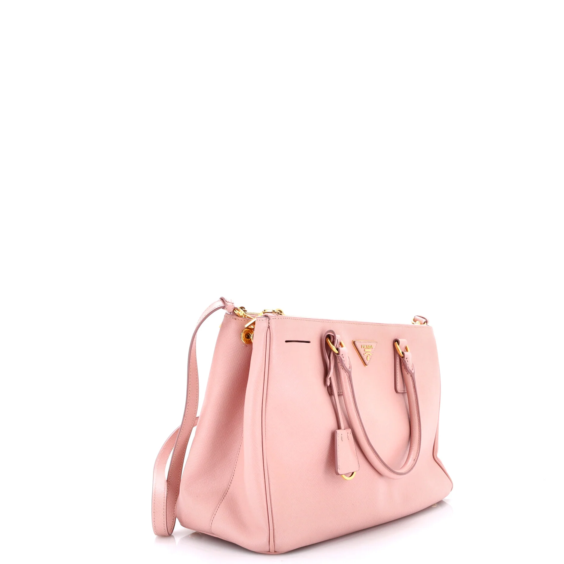 Double Zip Lux Tote Saffiano Leather Medium - Image 2