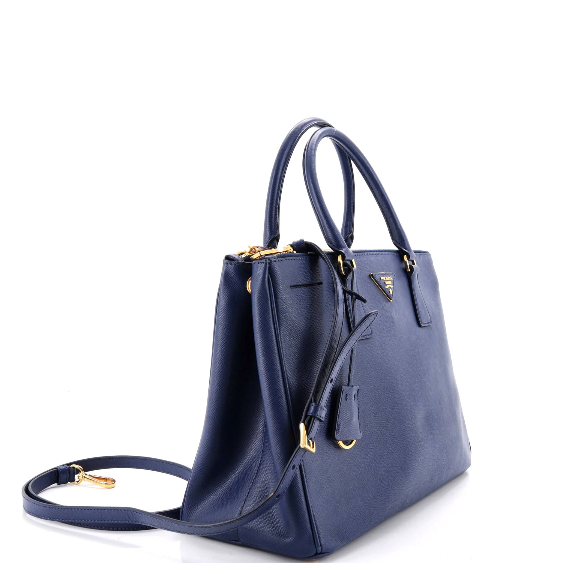 Double Zip Lux Tote Saffiano Leather Medium - Image 2