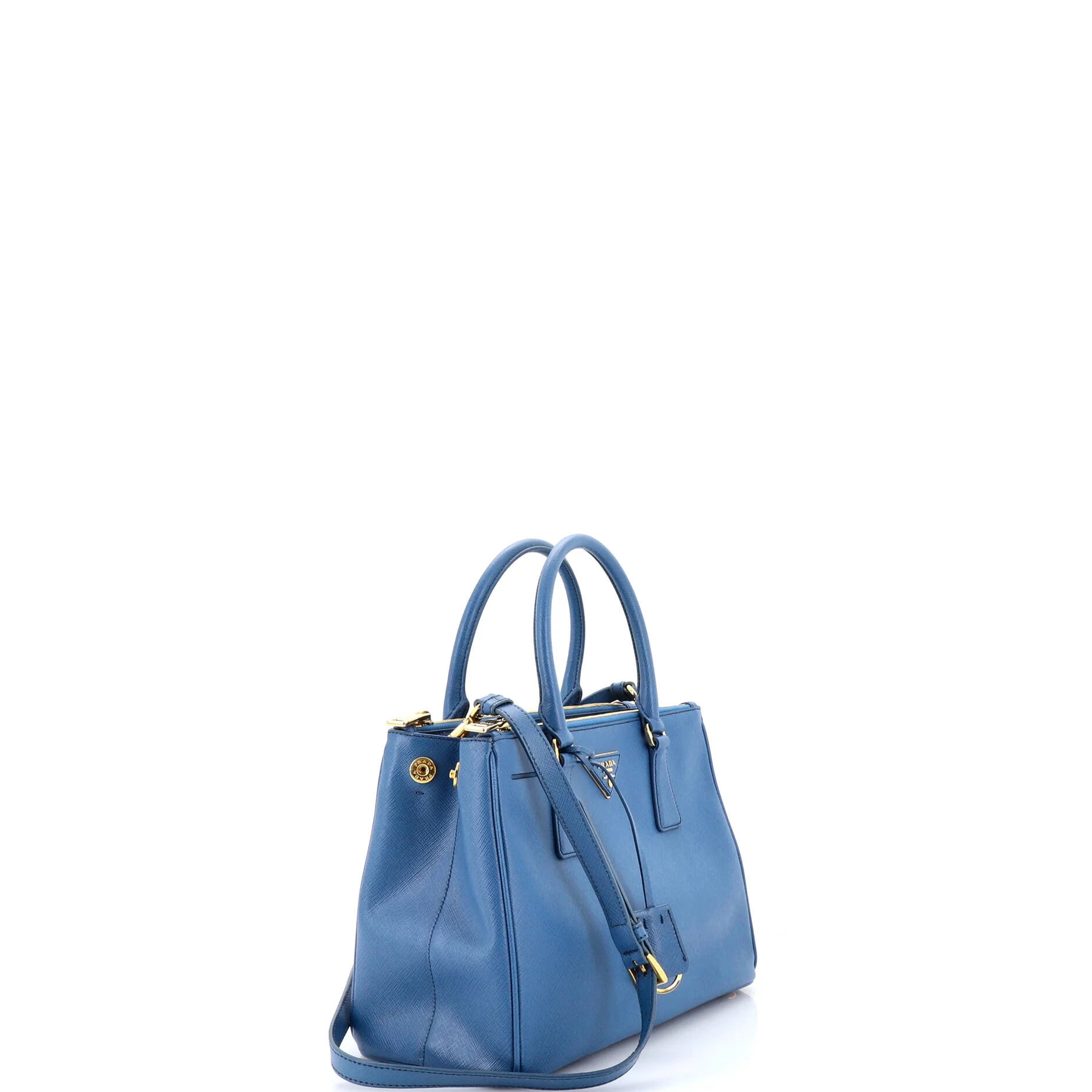 Double Zip Lux Tote Saffiano Leather Small - Image 2